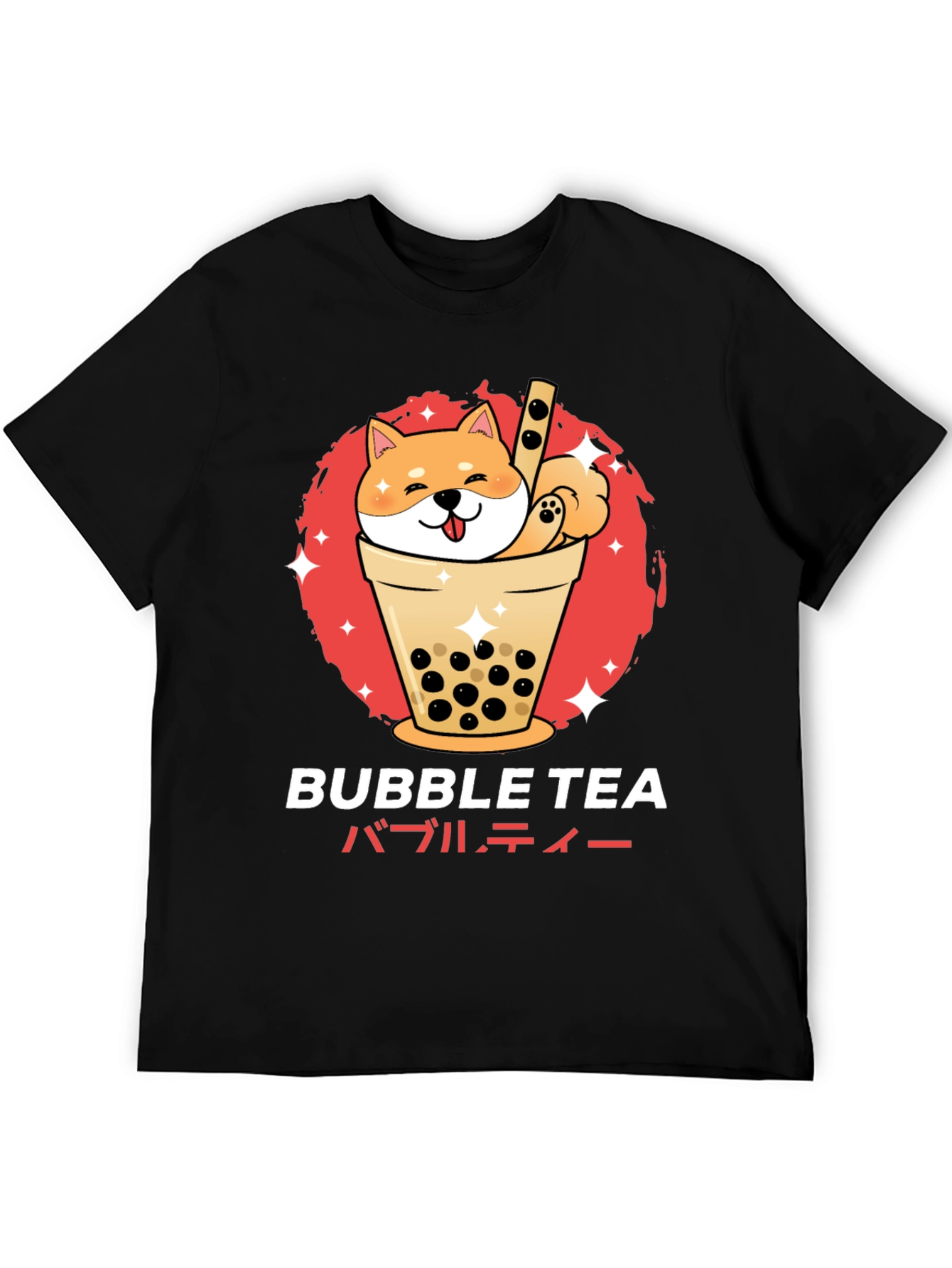Bubble Tea Shiba Inu Graphic T-Shirt