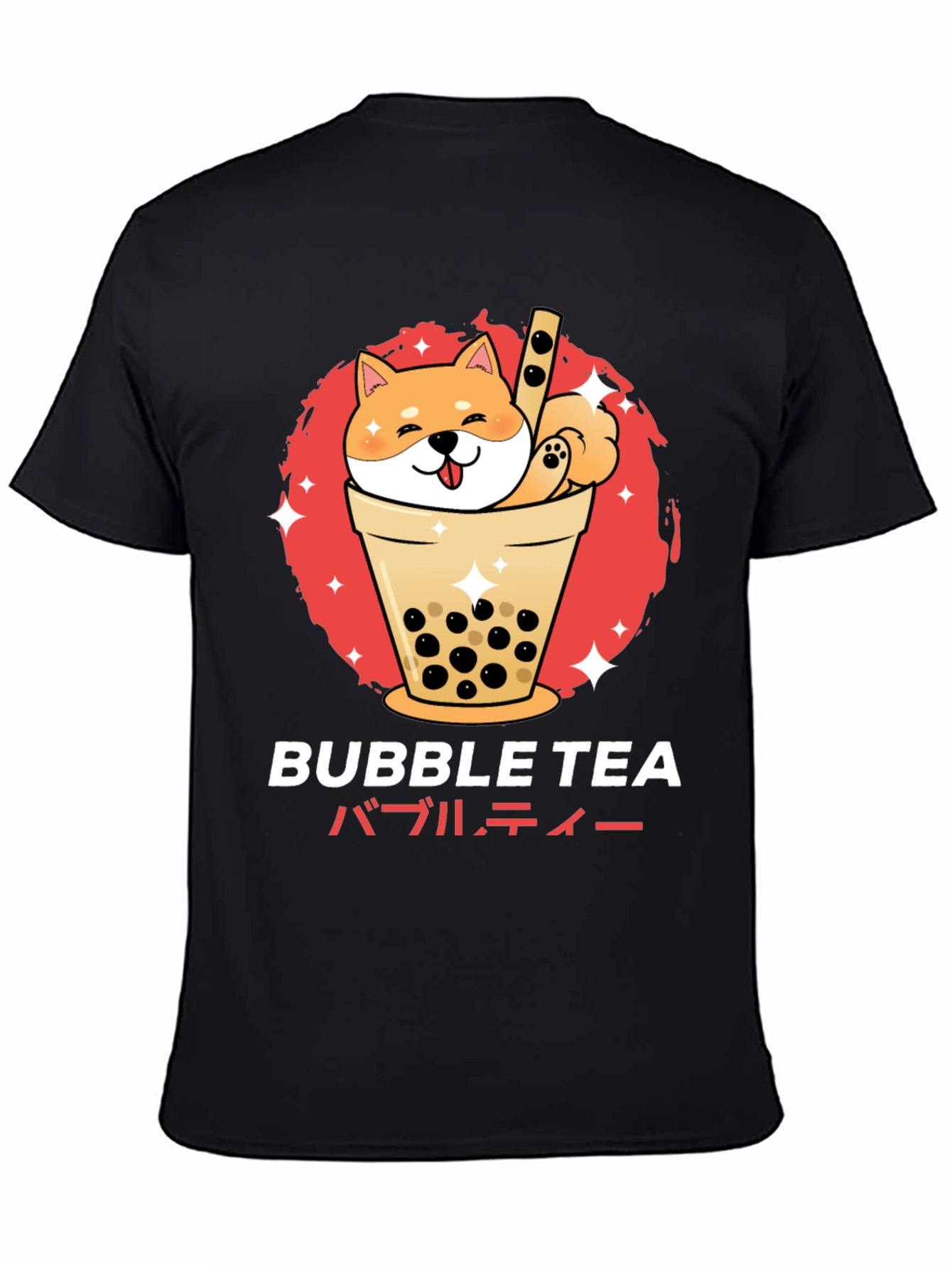 Bubble Tea Shiba Inu Graphic T-Shirt