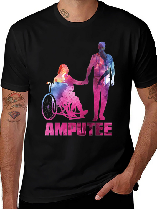 Amputee Love T-Shirt - Watercolor Design