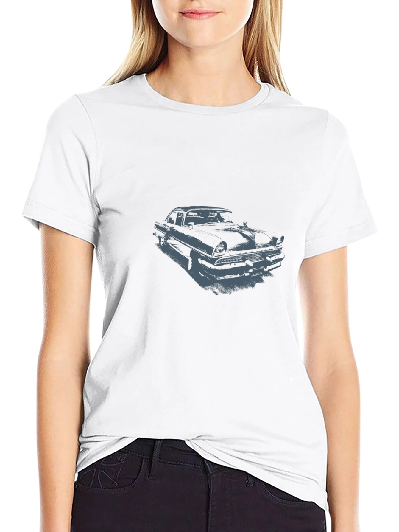Mens Black Graphic Tee - Unique Design