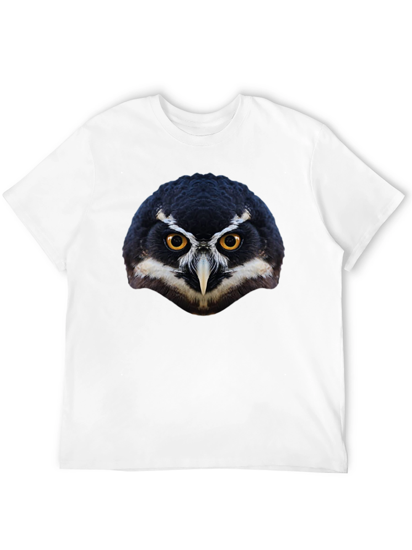 Owl Face Graphic Black T-Shirt