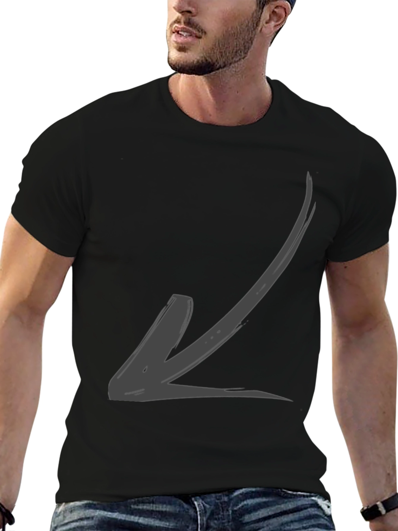 Cool Arrow Graphic Tee - Casual Style