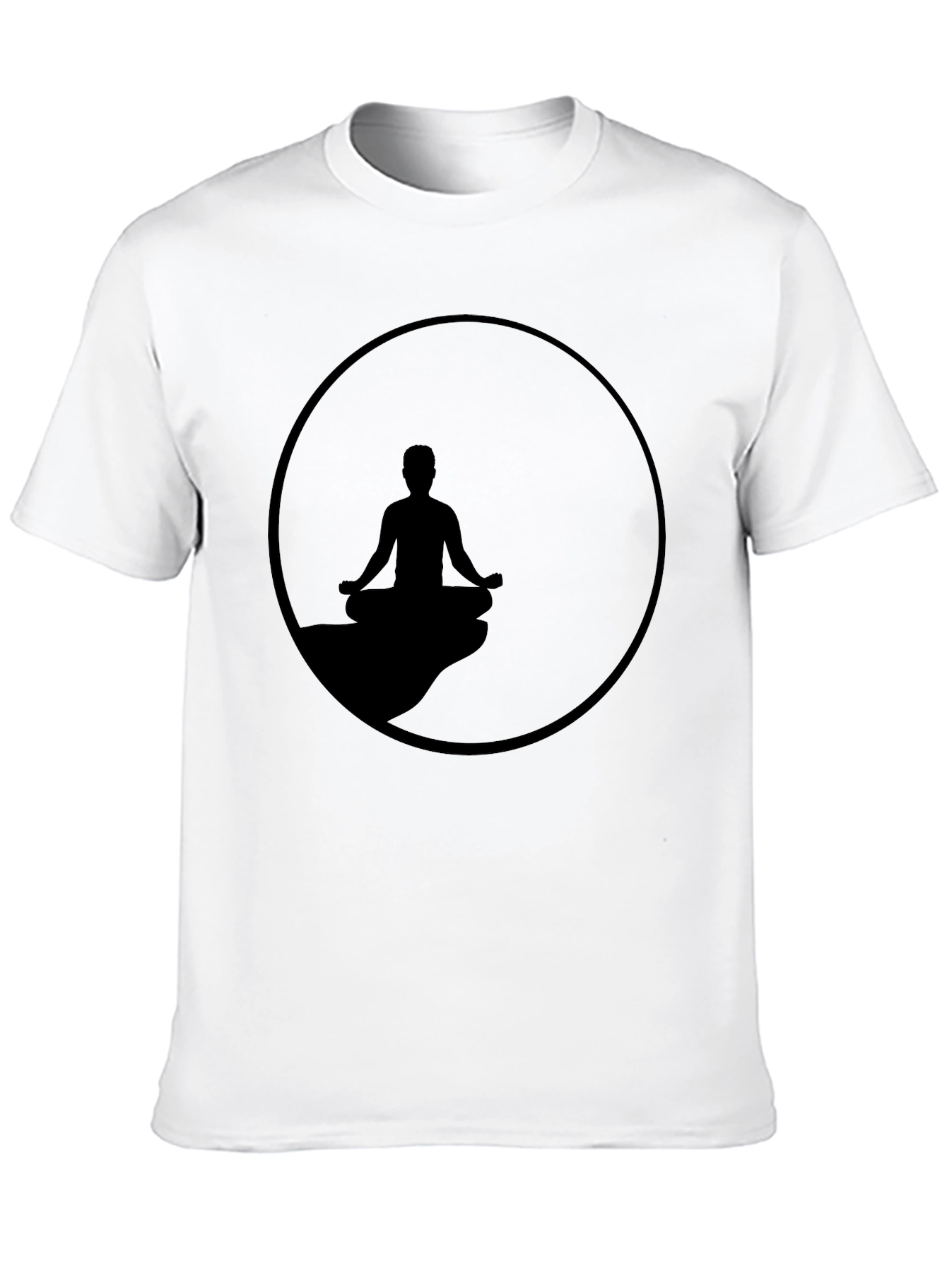 Zen Meditation T-Shirt - Relaxed Fit Black Tee