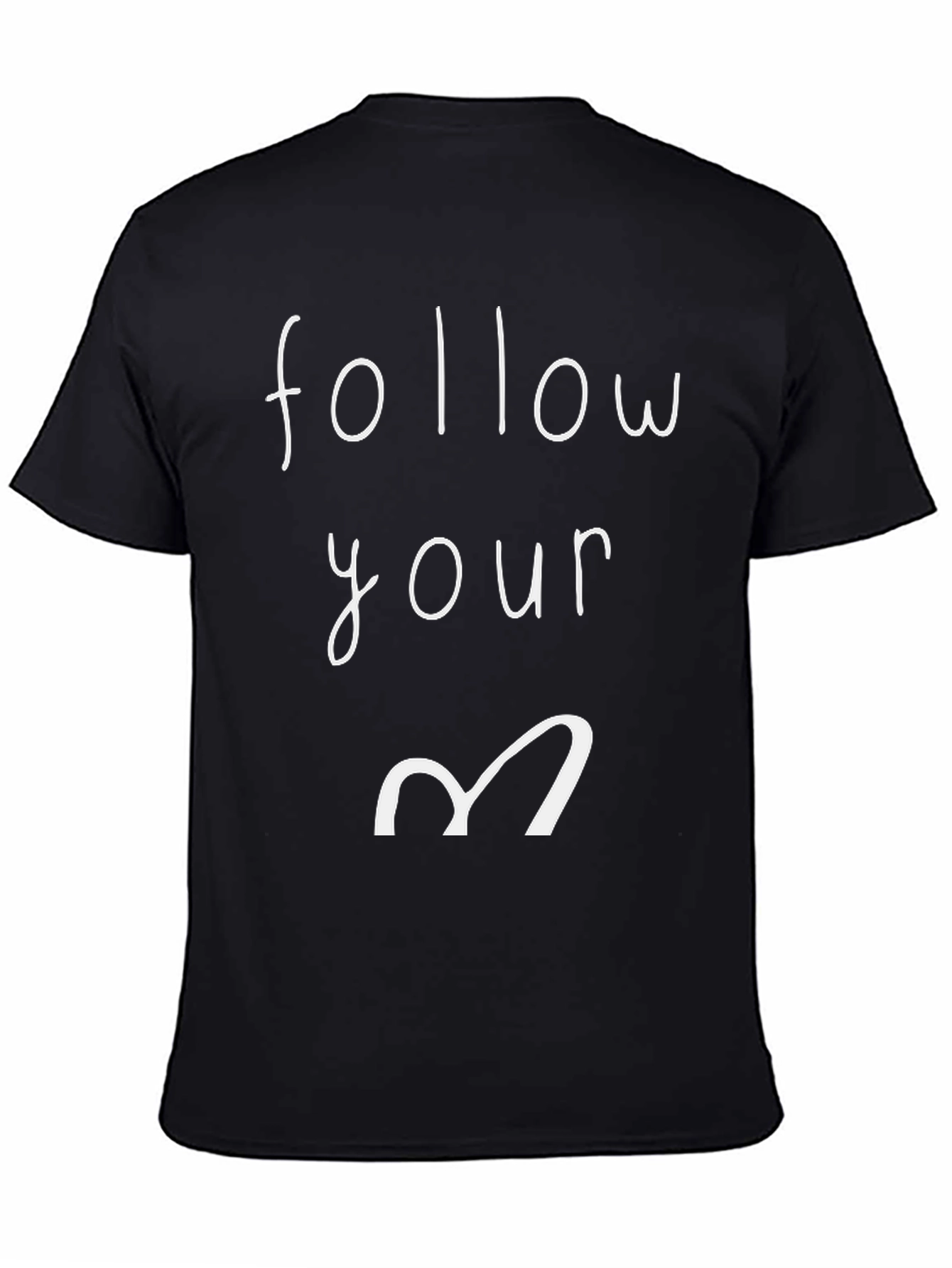 Follow Your Heart Graphic Tee - Black