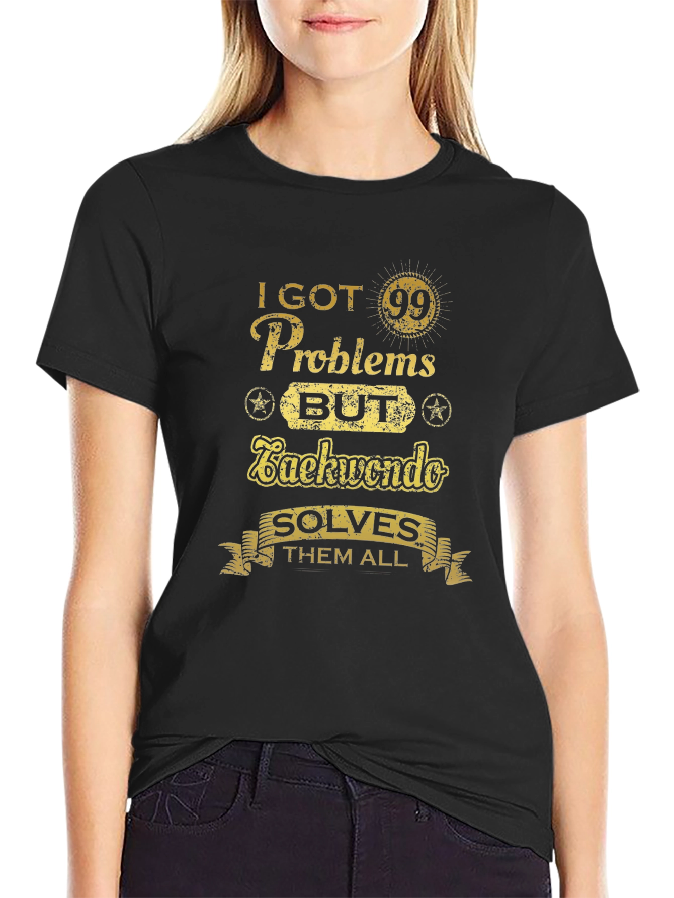 Taekwondo Solves All Problems T-Shirt