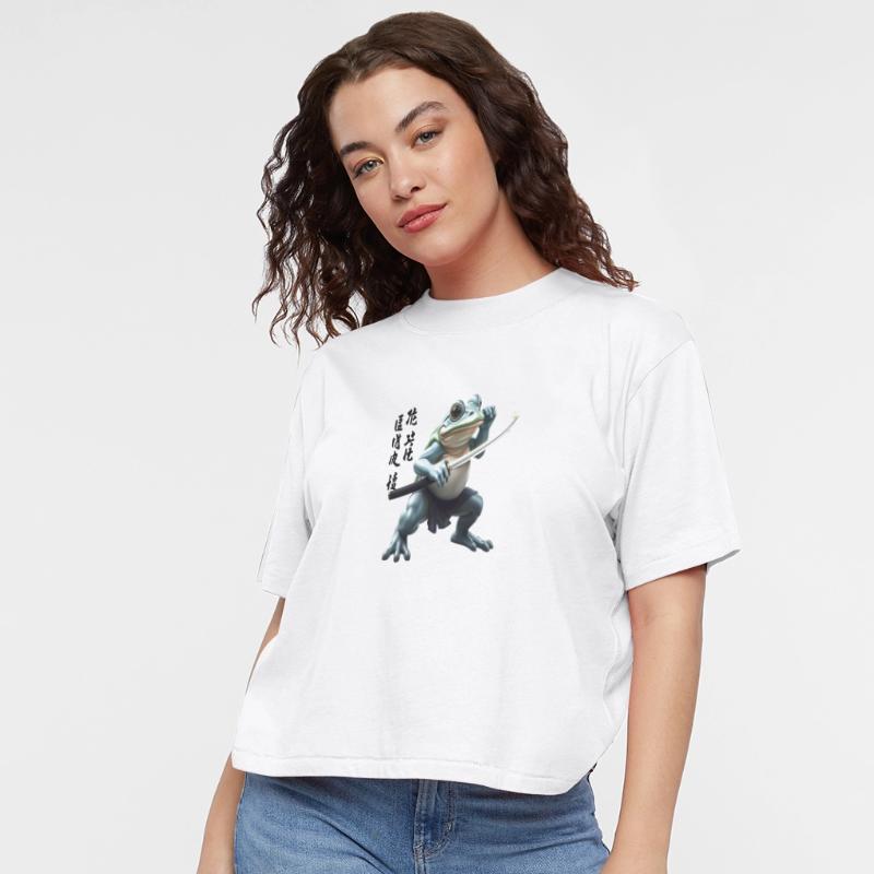 Kawaii Frog Warrior Art Design