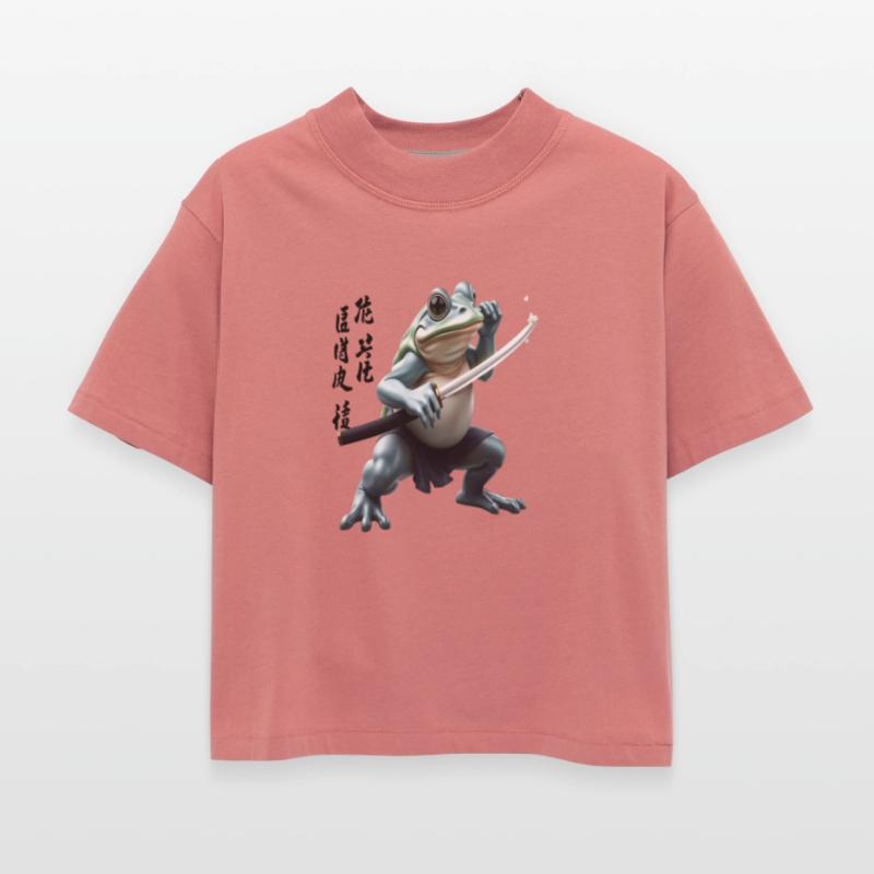 Kawaii Frog Warrior Art Design