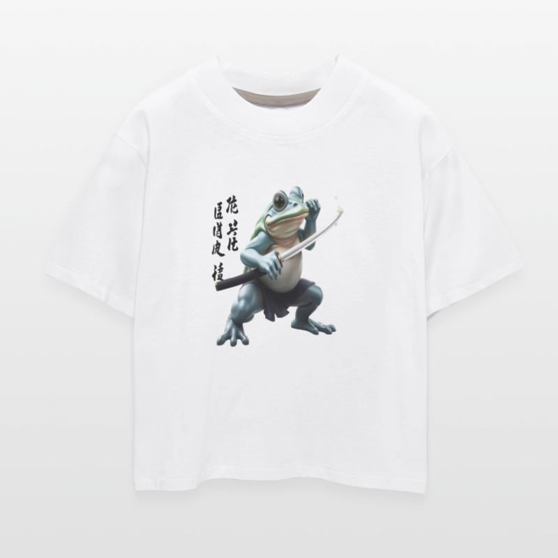 Kawaii Frog Warrior Art Design