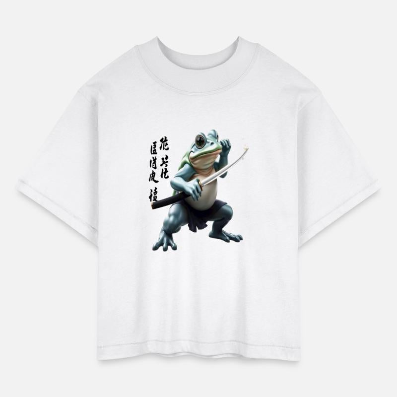Kawaii Frog Warrior Art Design