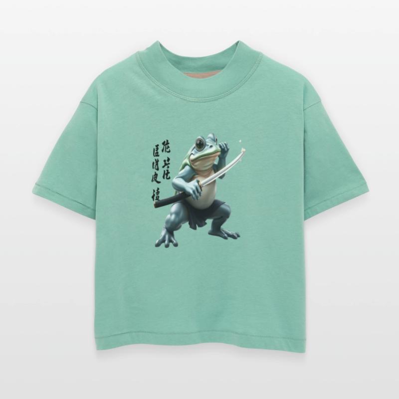Kawaii Frog Warrior Art Design