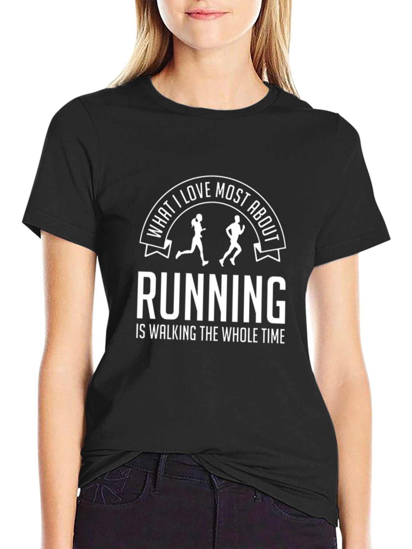 Running Is Walking T-Shirt - Funny Sarcastic Tee