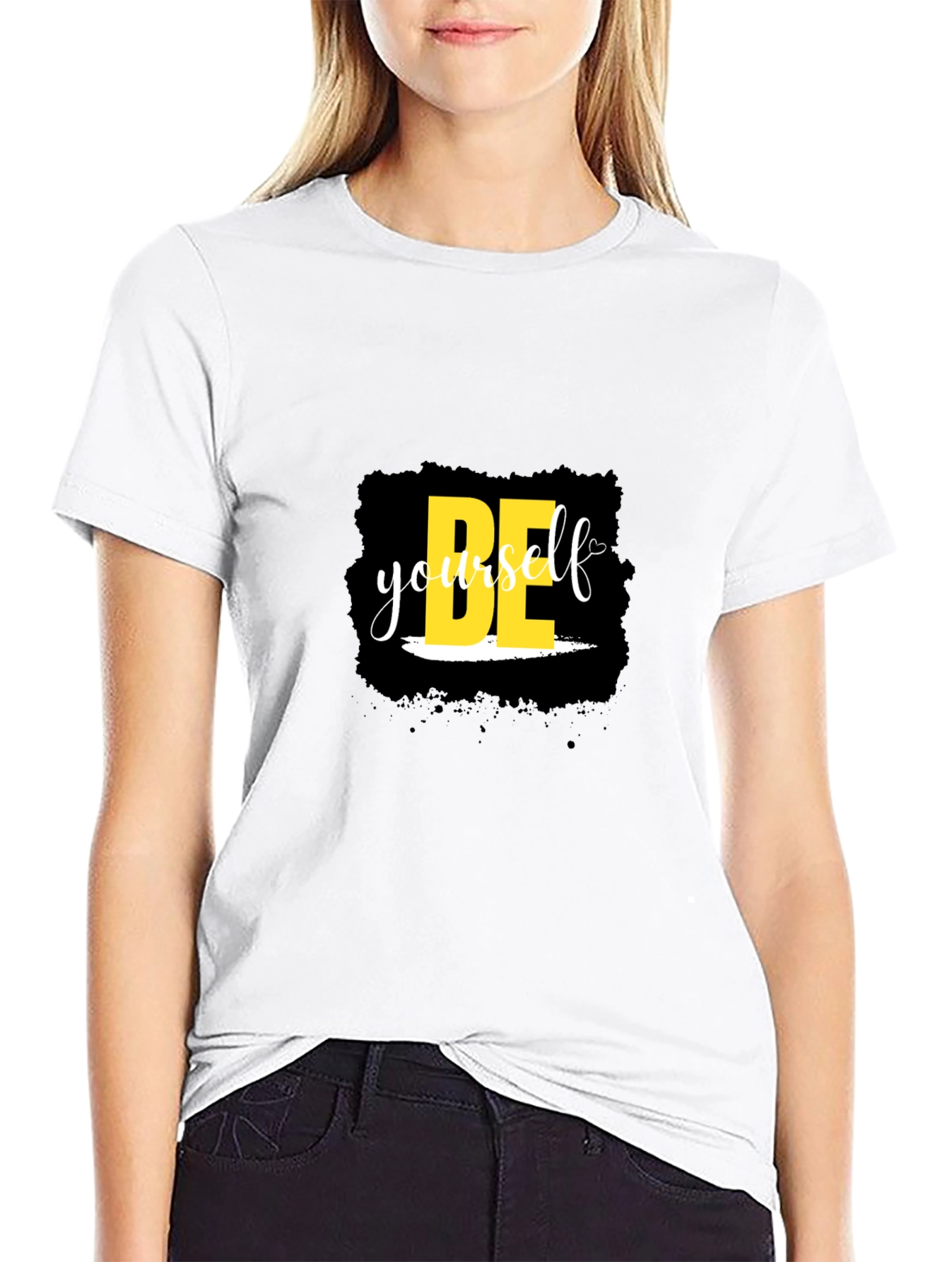 Be Yourself Black Tee