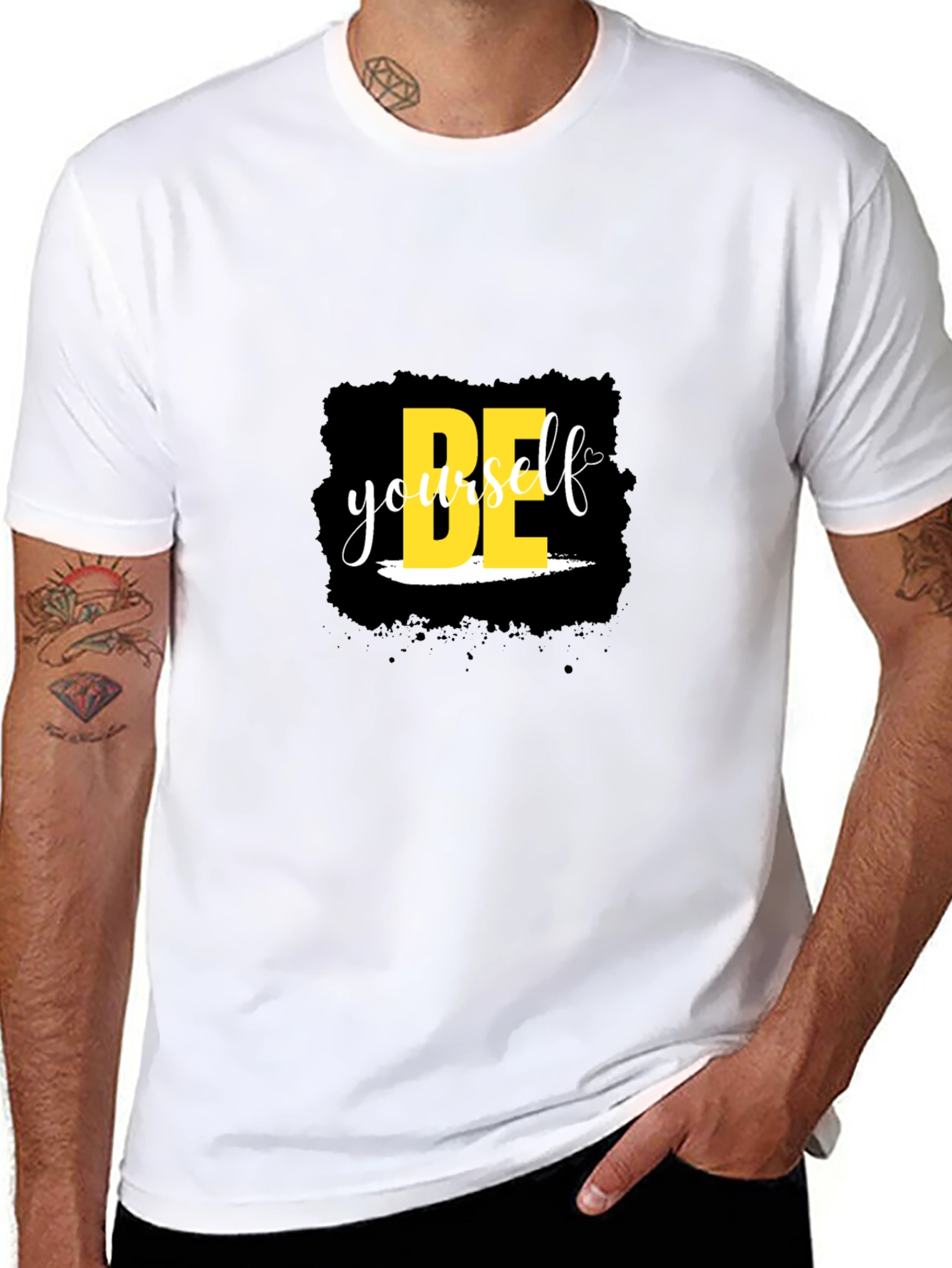 Be Yourself Black Tee