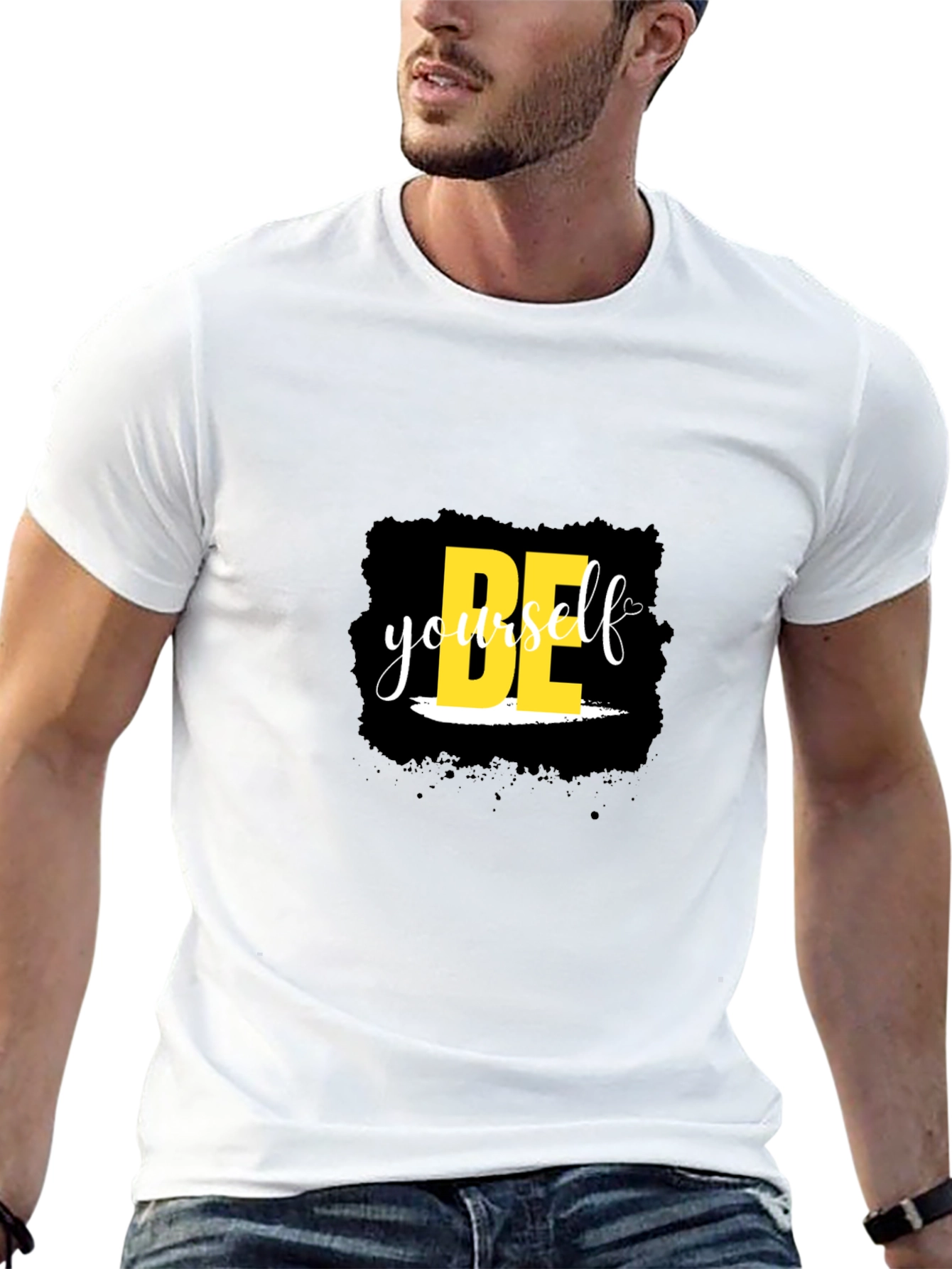 Be Yourself Black Tee