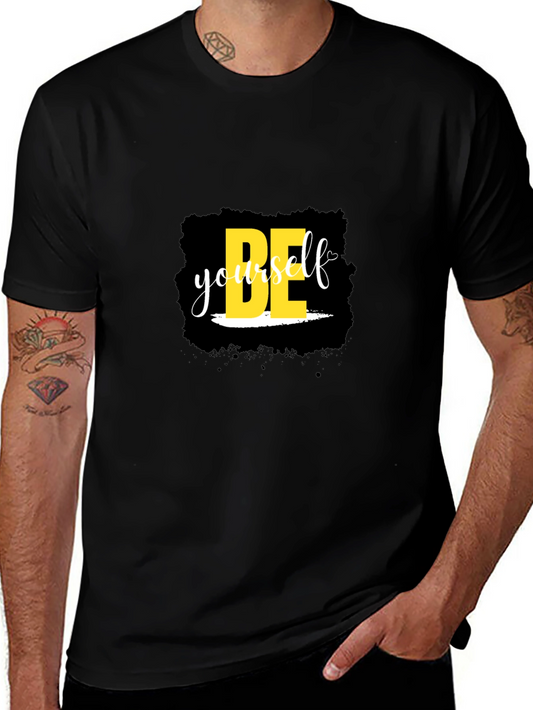 Be Yourself Black Tee