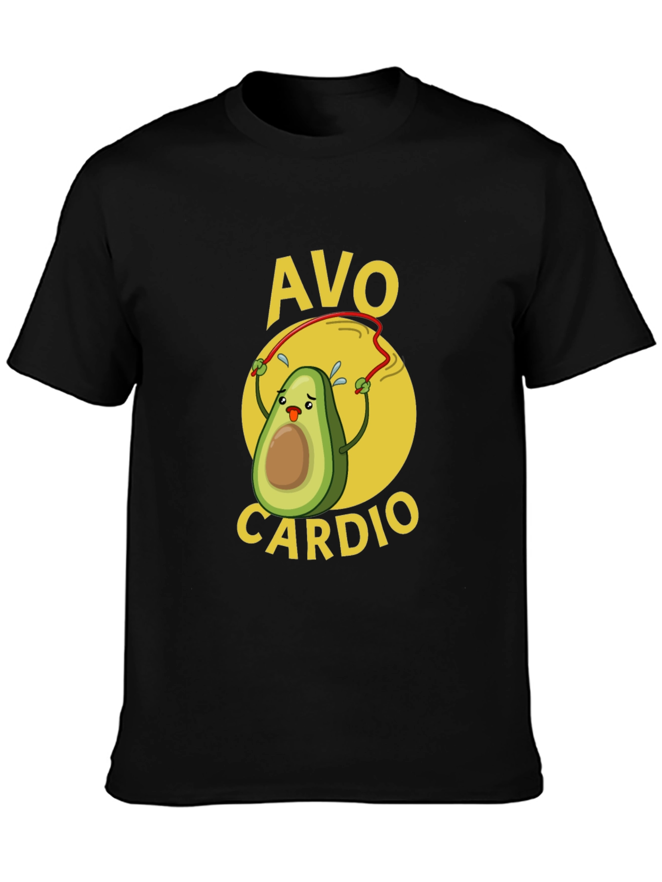 Avo Cardio T-Shirt - Avocado Workout Tee