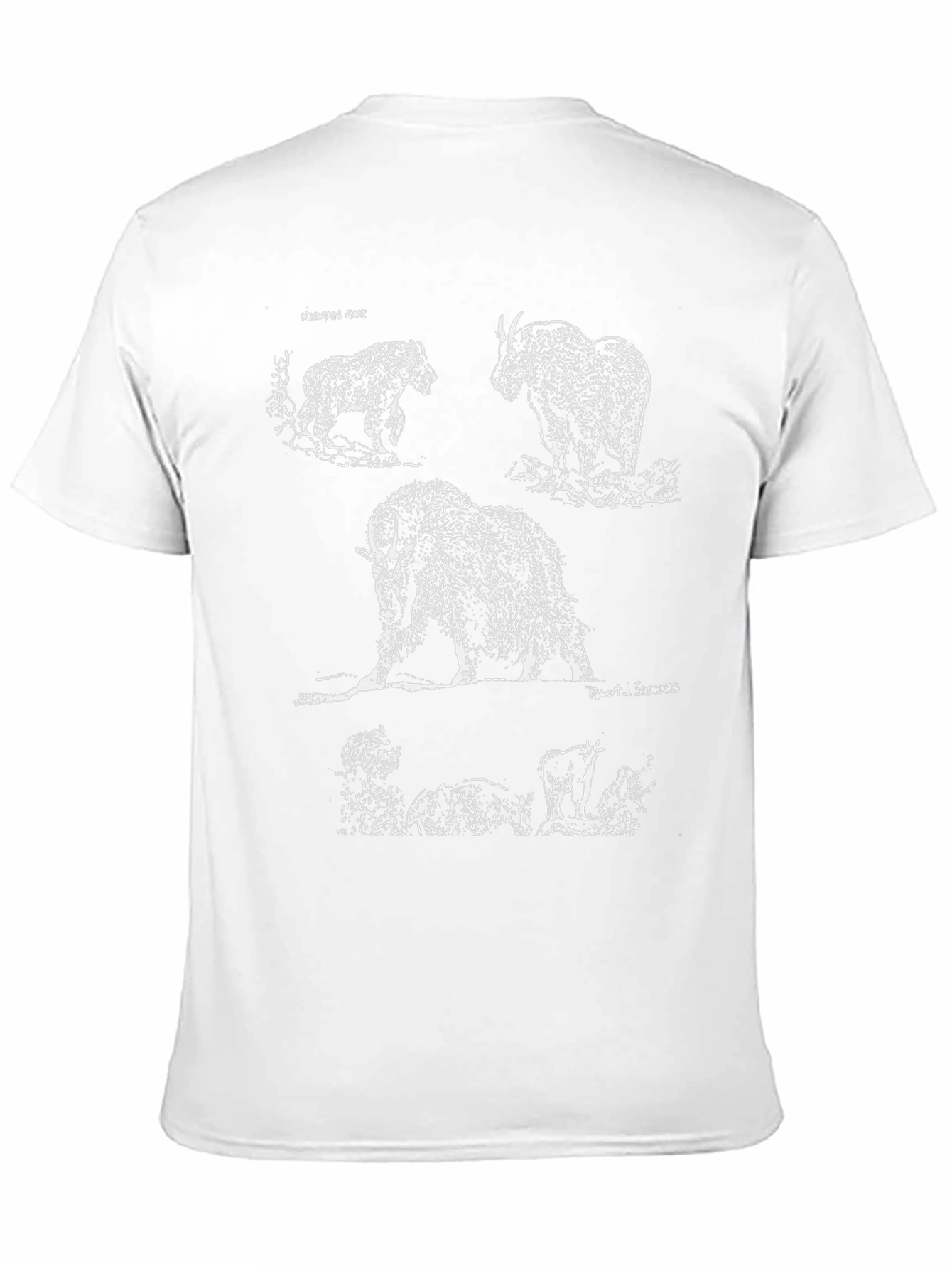 Mountain Goat Graphic Tee - Black Cotton Casual T-Shirt