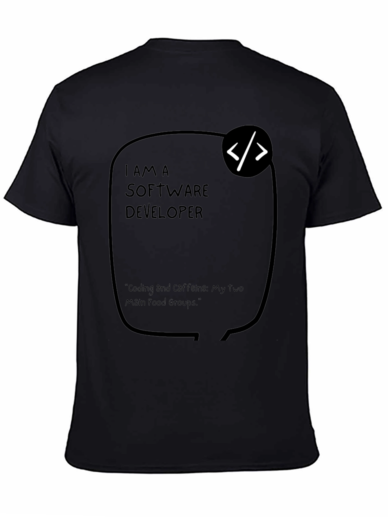 Software Developer Coding and Caffeine T-Shirt