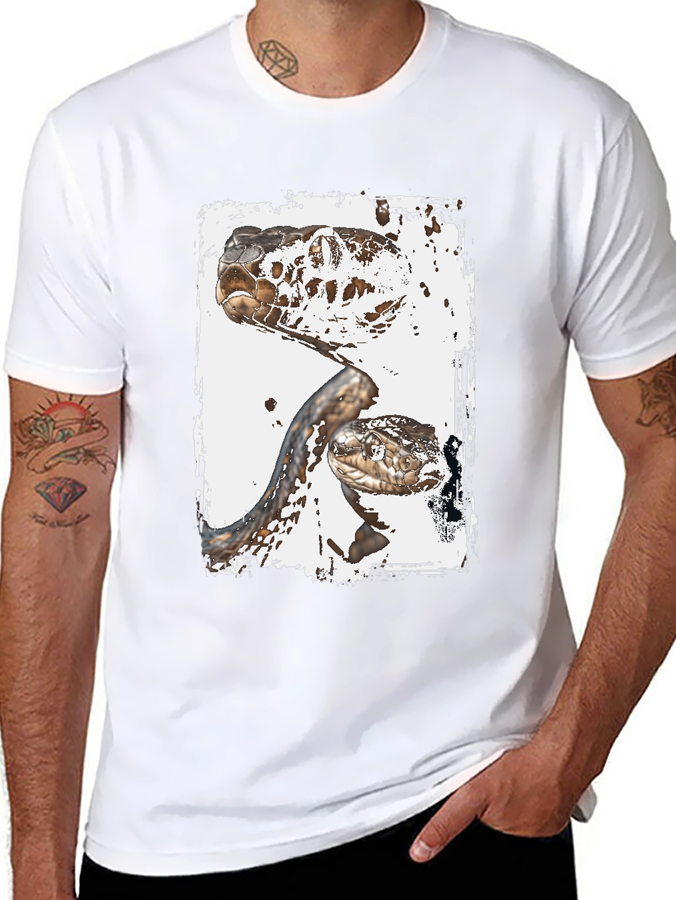 Snake T-Shirt: Reptile Art Graphic Tee