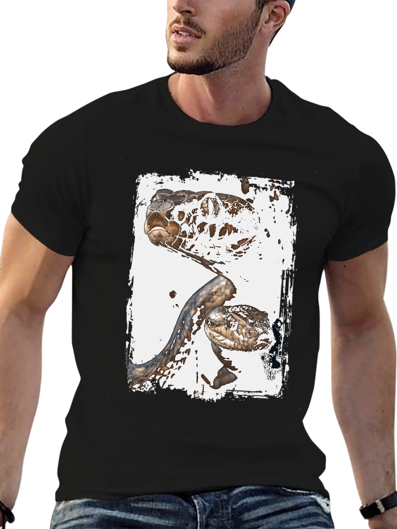 Snake T-Shirt: Reptile Art Graphic Tee
