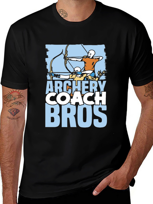 Archery Coach Bros T-Shirt - Perfect Gift for Archery Coaches