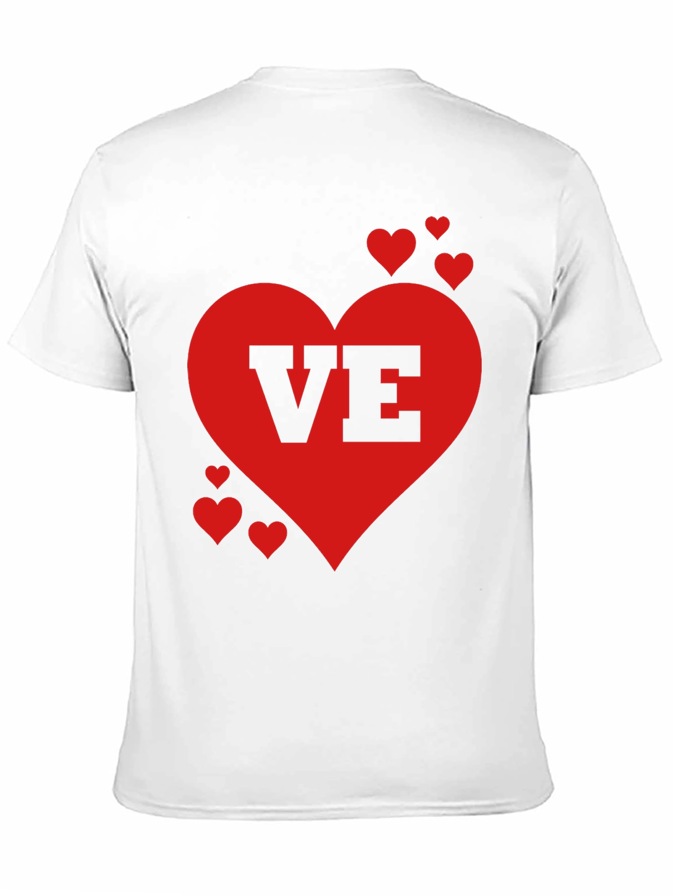Love Valentines Day Heart Graphic Tee Shirt