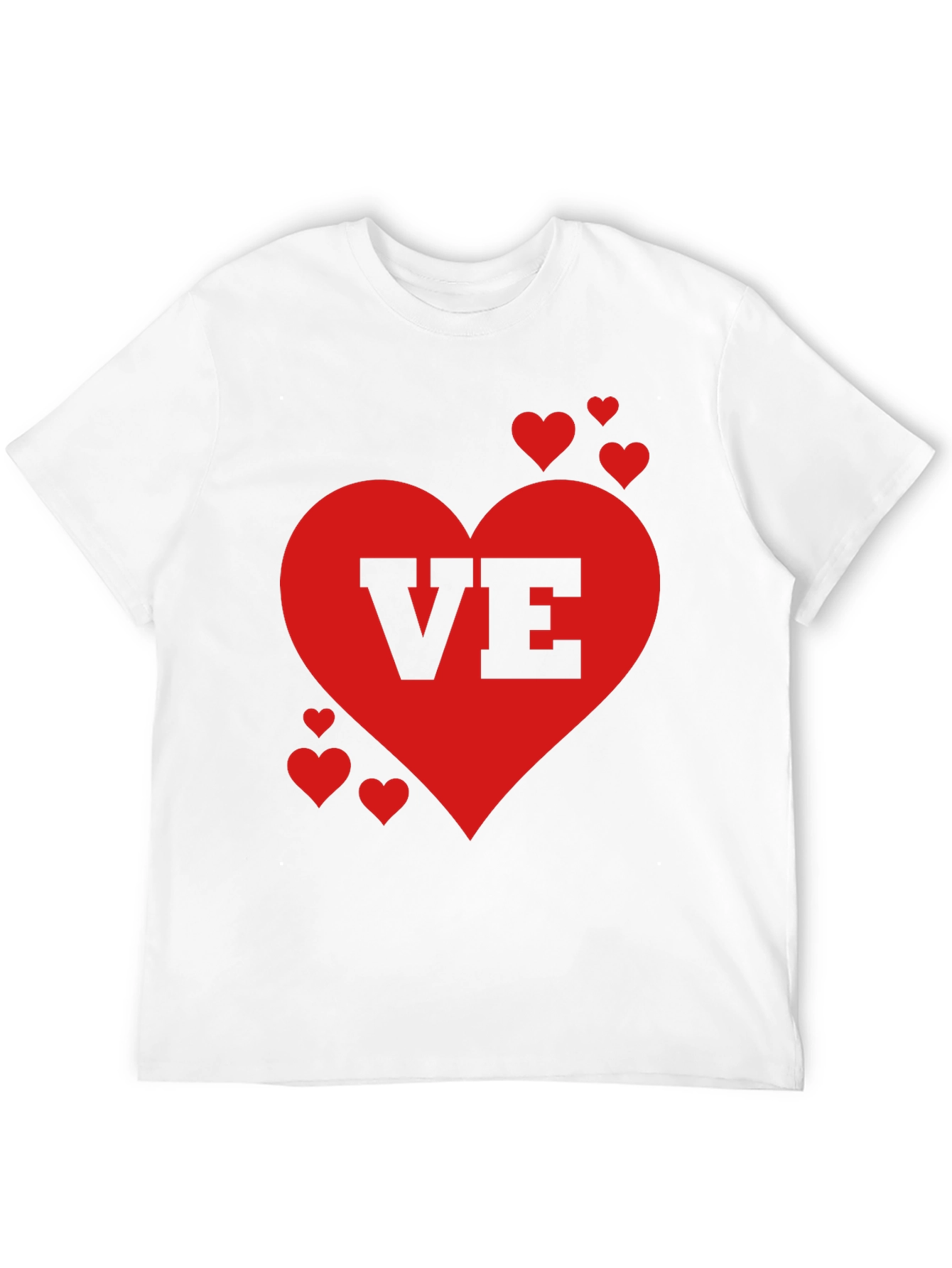 Love Valentines Day Heart Graphic Tee Shirt