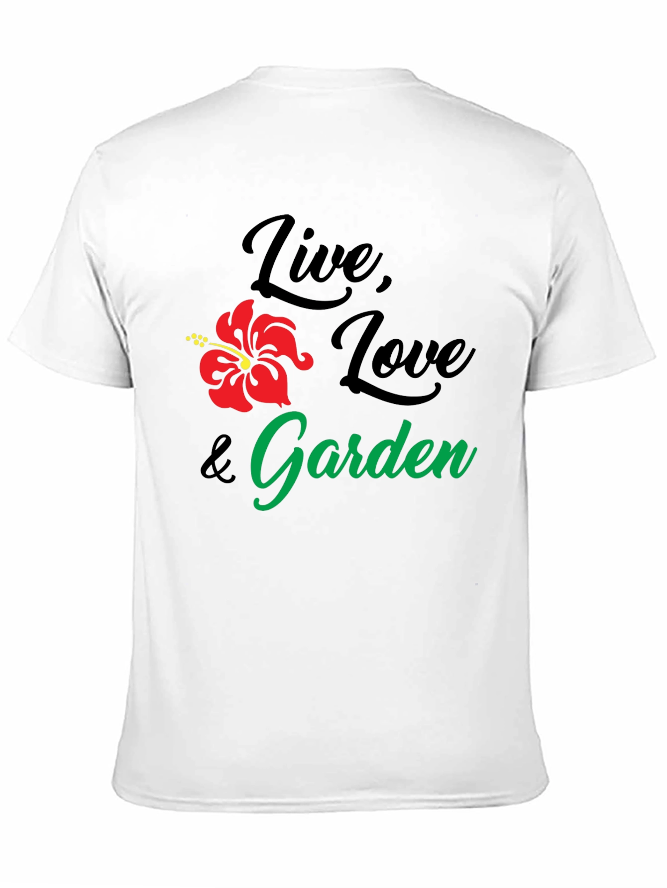 Live Love Garden Black Graphic T-Shirt