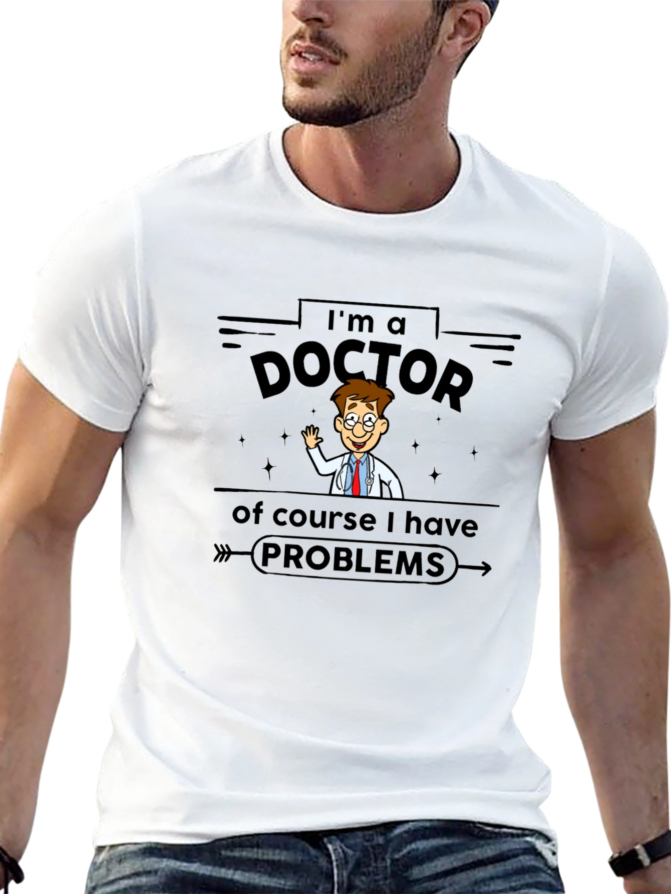 Im a Doctor T-Shirt - Cartoon Style