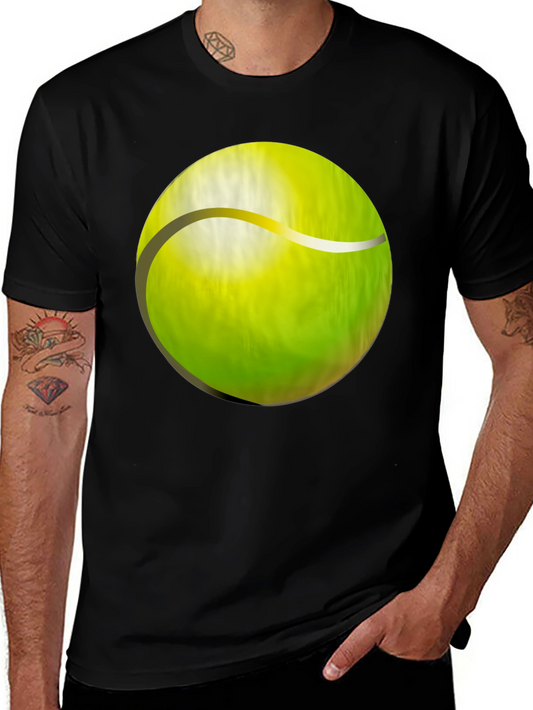 Tennis Ball Graphic T-Shirt - Casual Wear