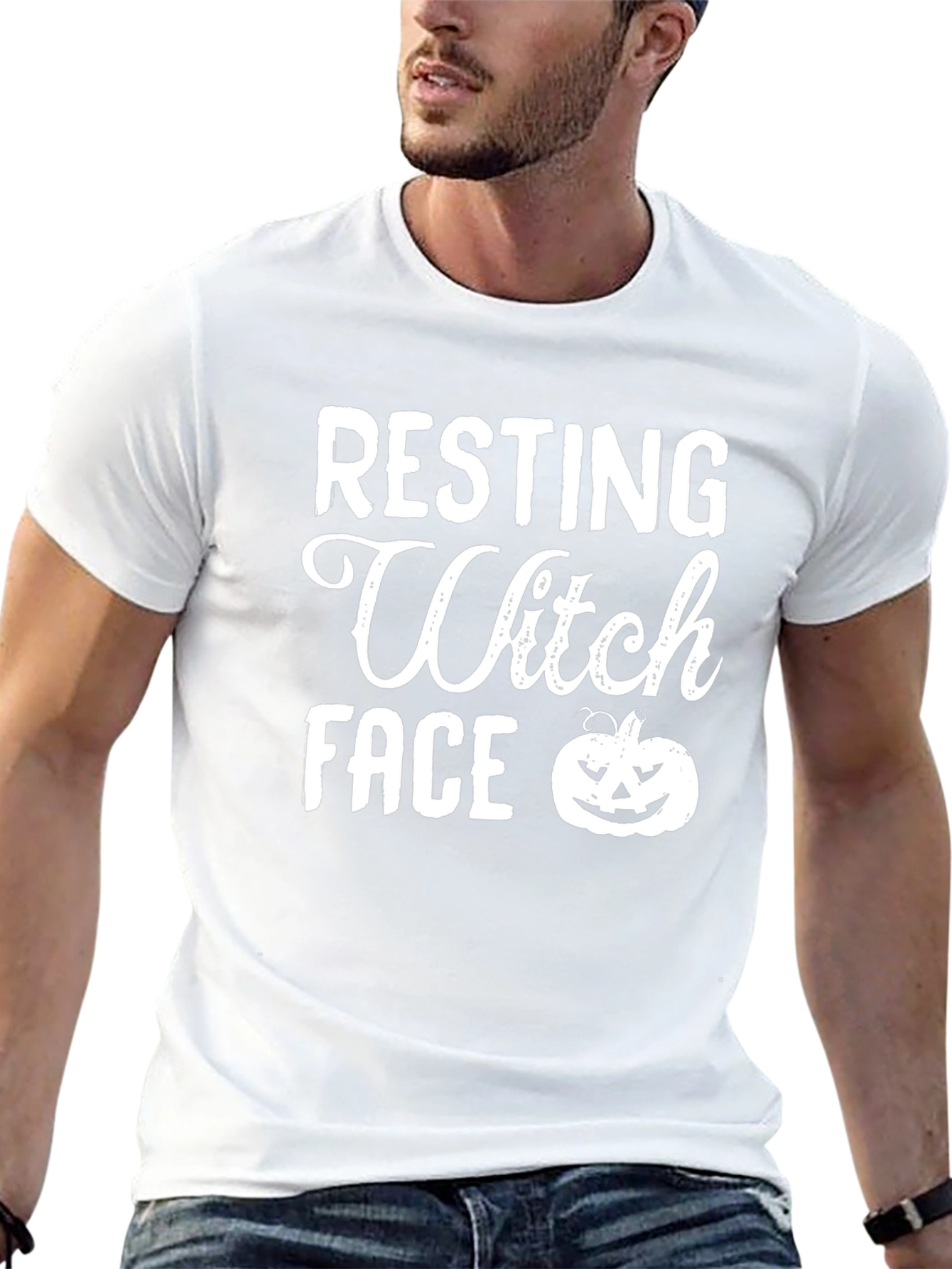 Resting Witch Face T-Shirt | Halloween Tee