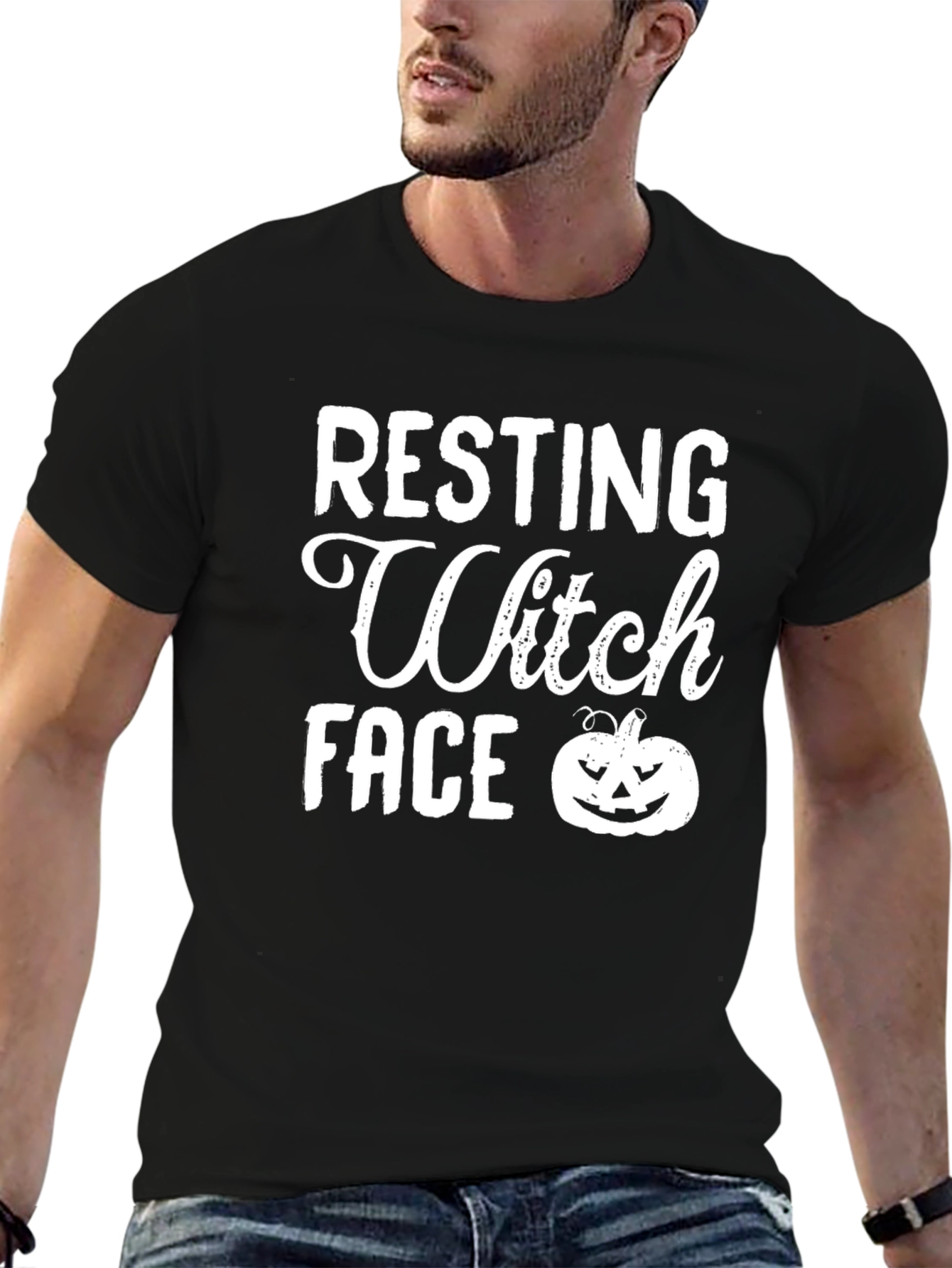 Resting Witch Face T-Shirt | Halloween Tee