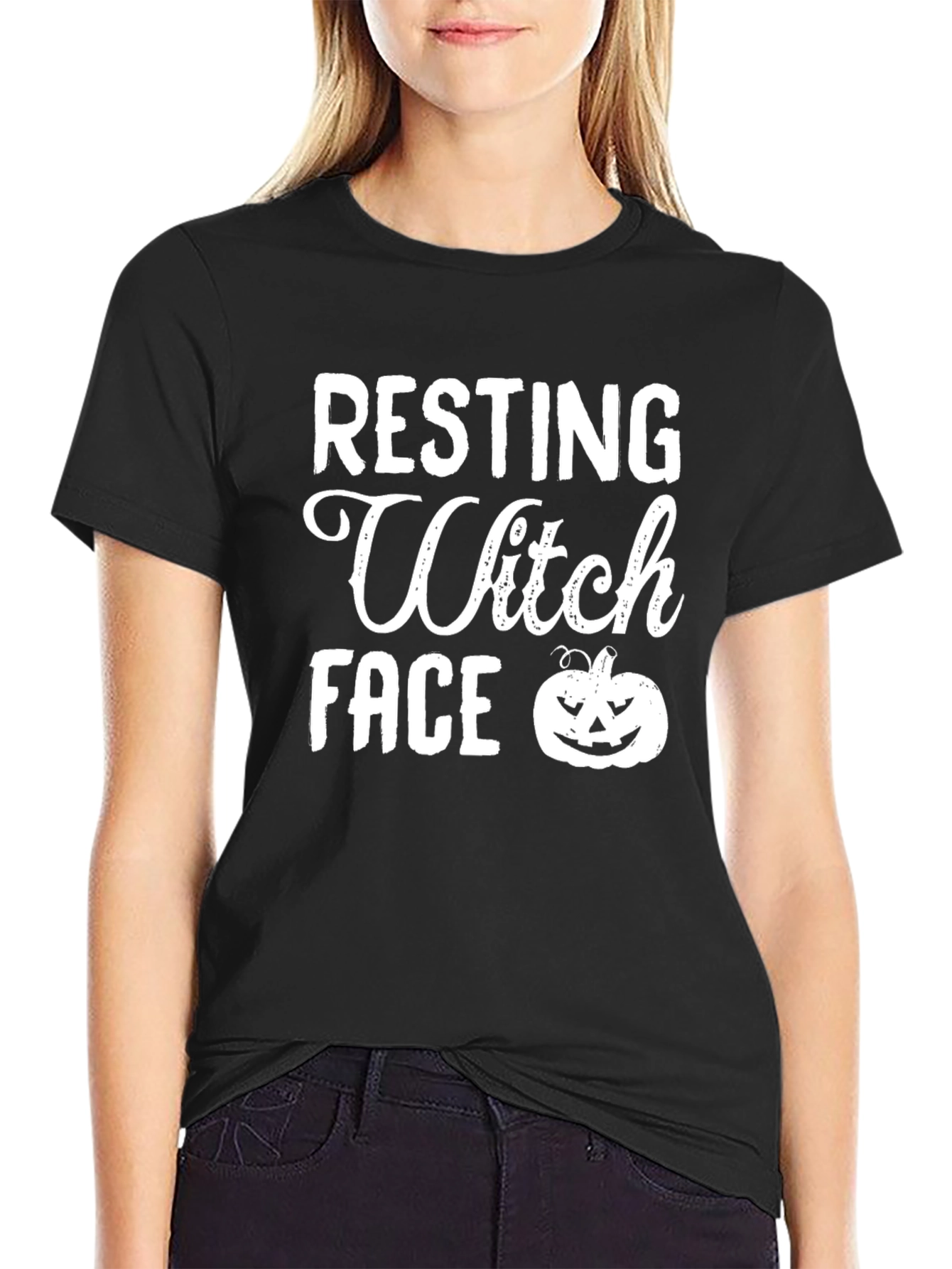 Resting Witch Face T-Shirt | Halloween Tee