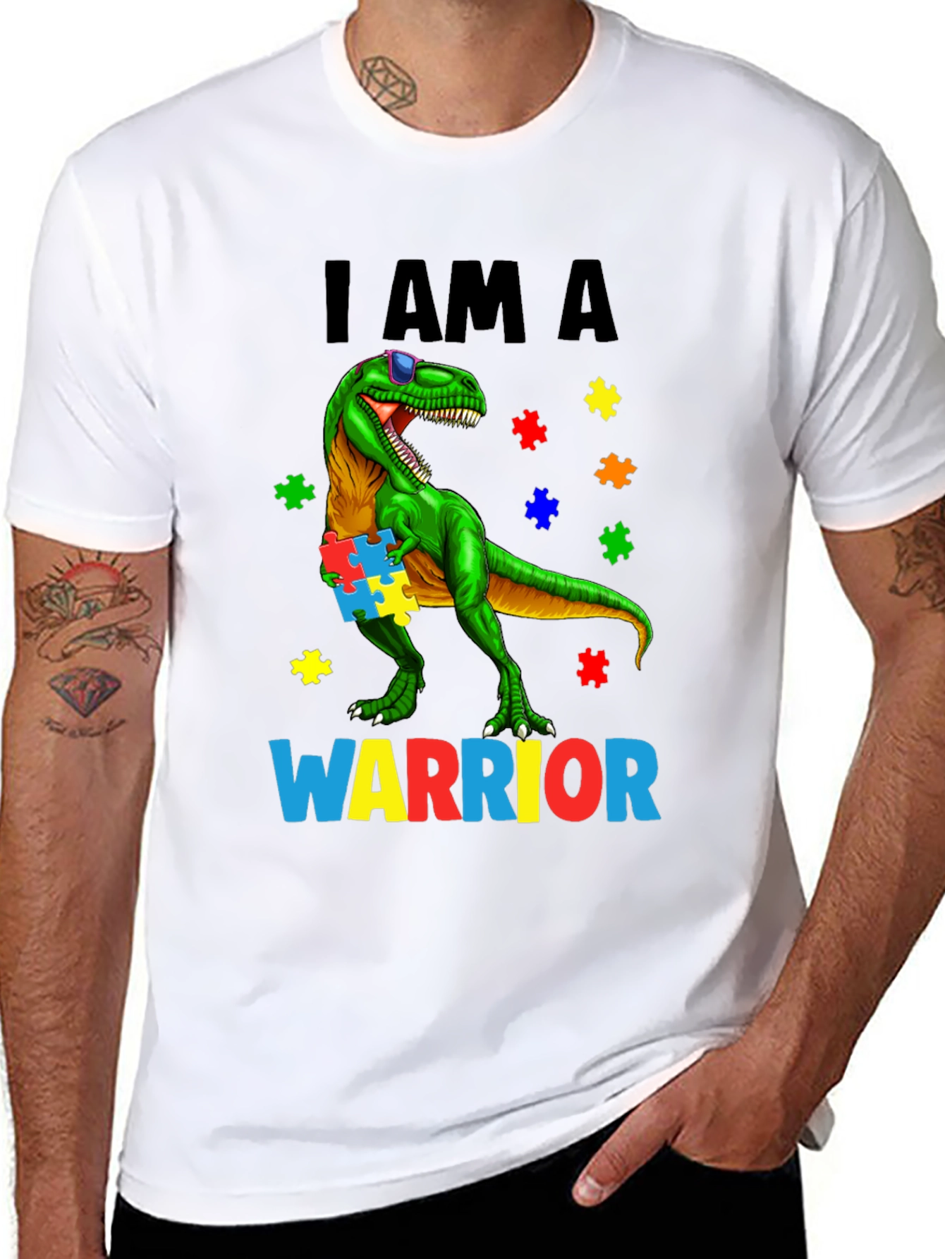 Autism Awareness Dinosaur T-Shirt