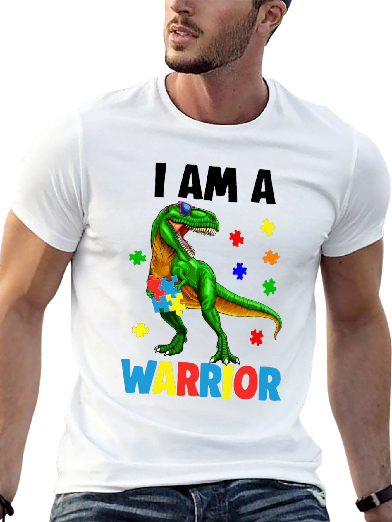 Autism Awareness Dinosaur T-Shirt