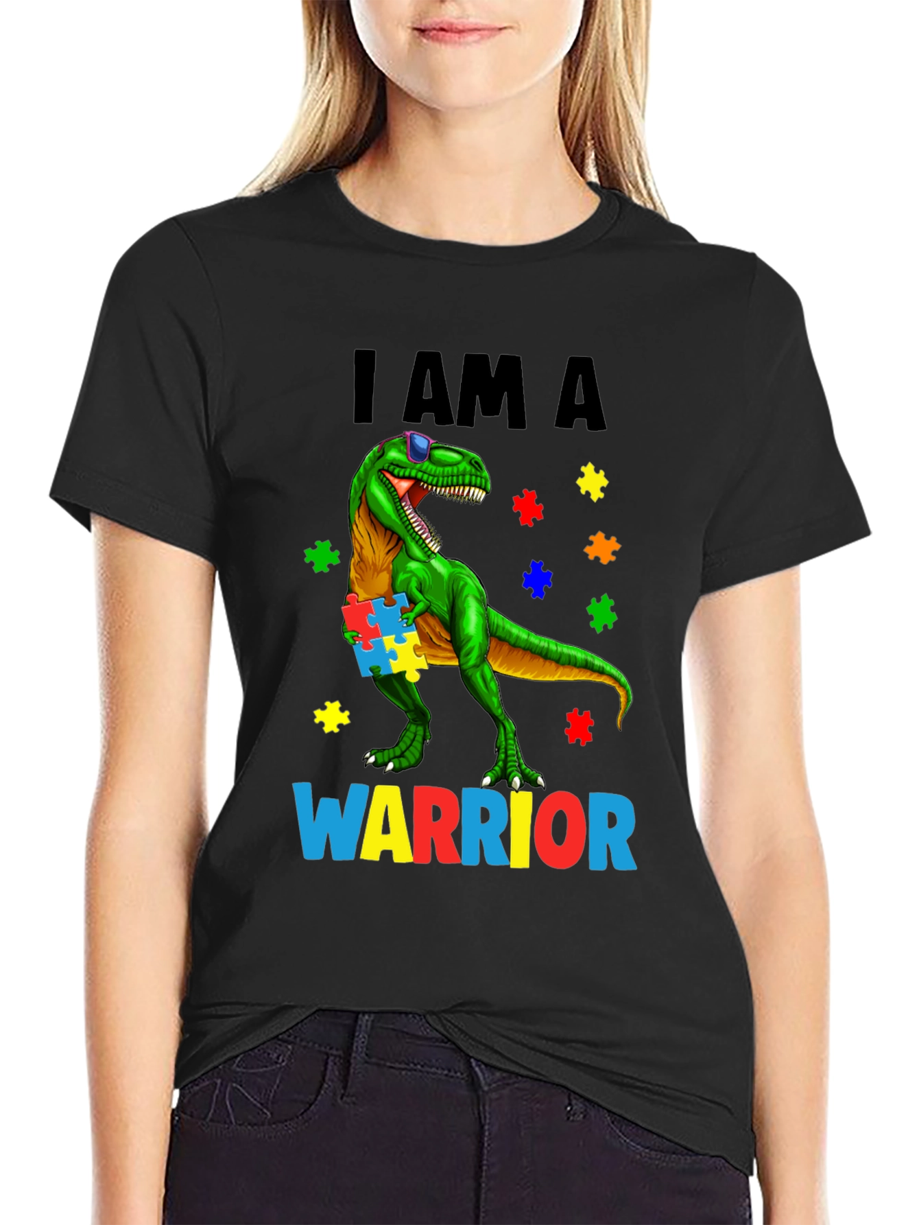Autism Awareness Dinosaur T-Shirt