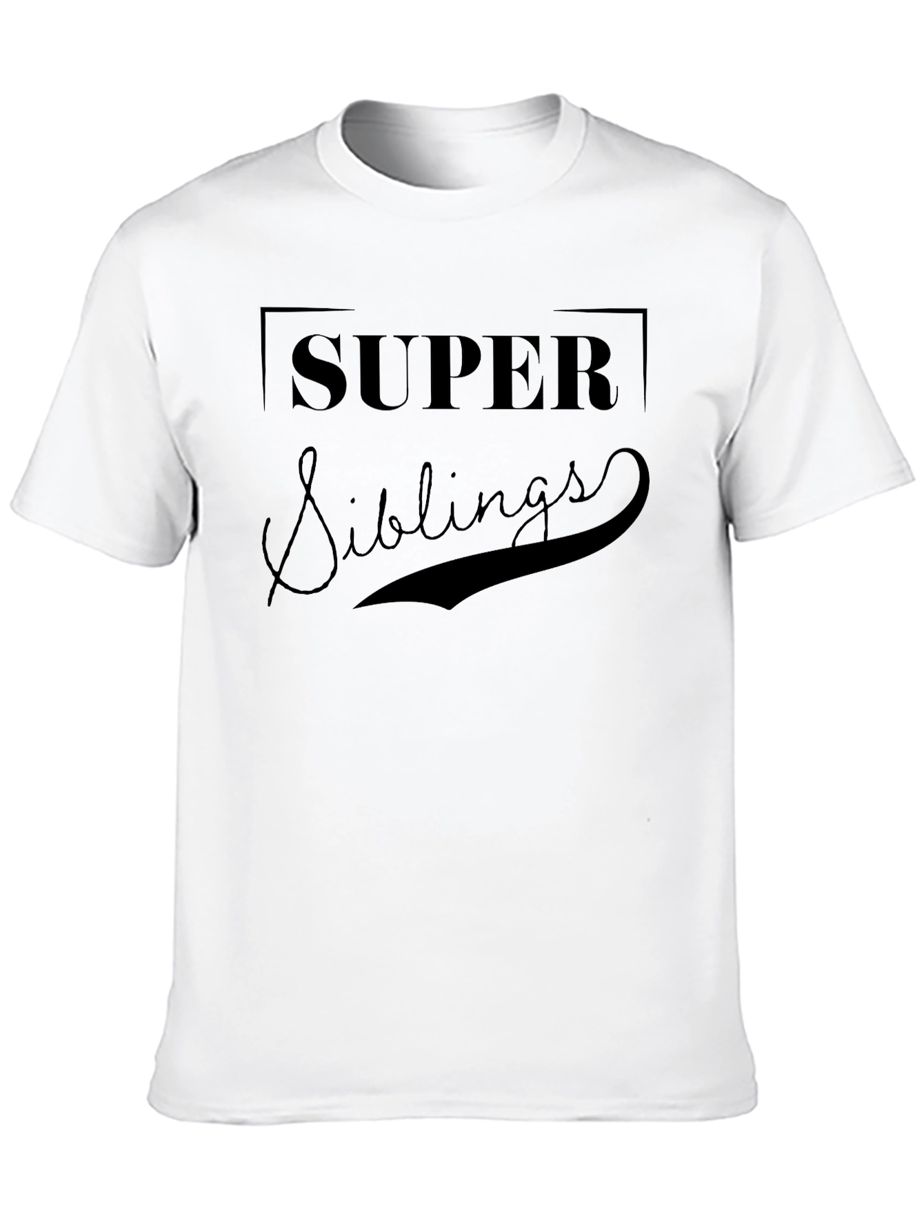 Super Siblings Black T-Shirt