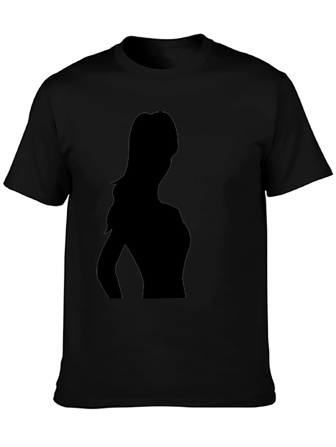 Silhouette Graphic Tee - Stylish Black T-Shirt