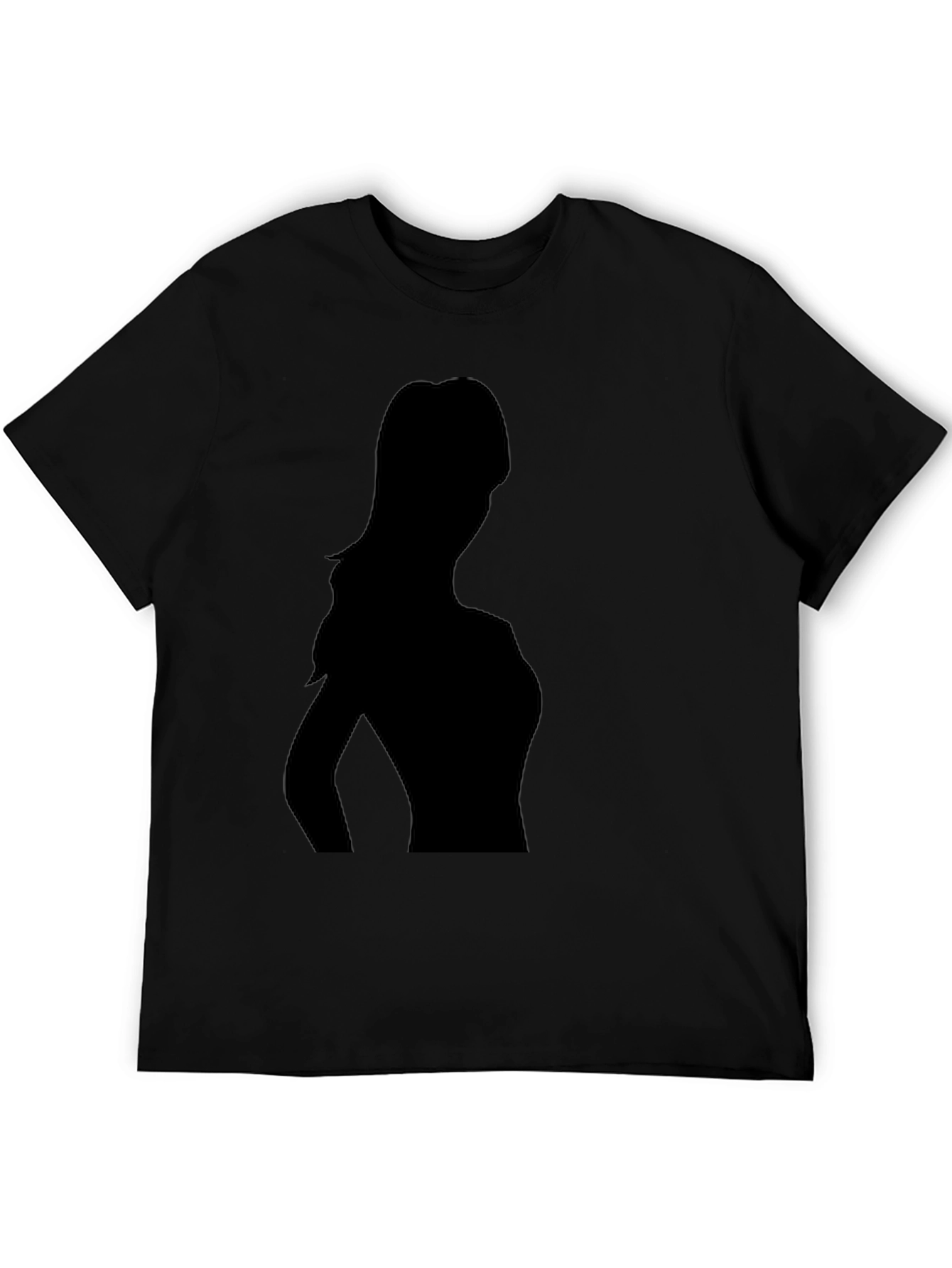 Silhouette Graphic Tee - Stylish Black T-Shirt