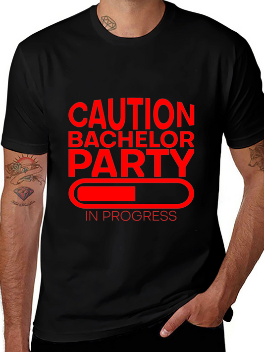 Caution Bachelor Party T-Shirt