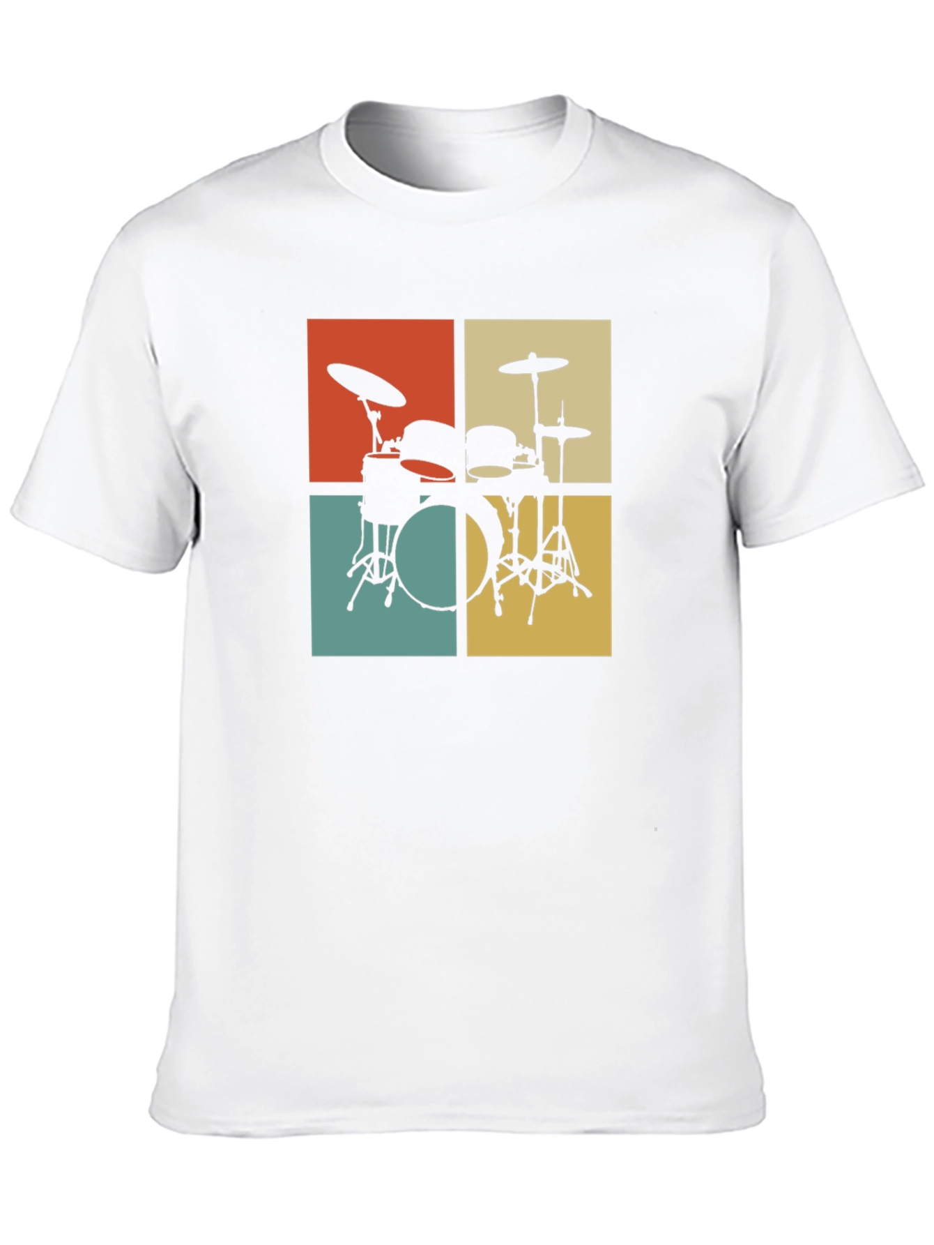Retro Drum Set Graphic Tee