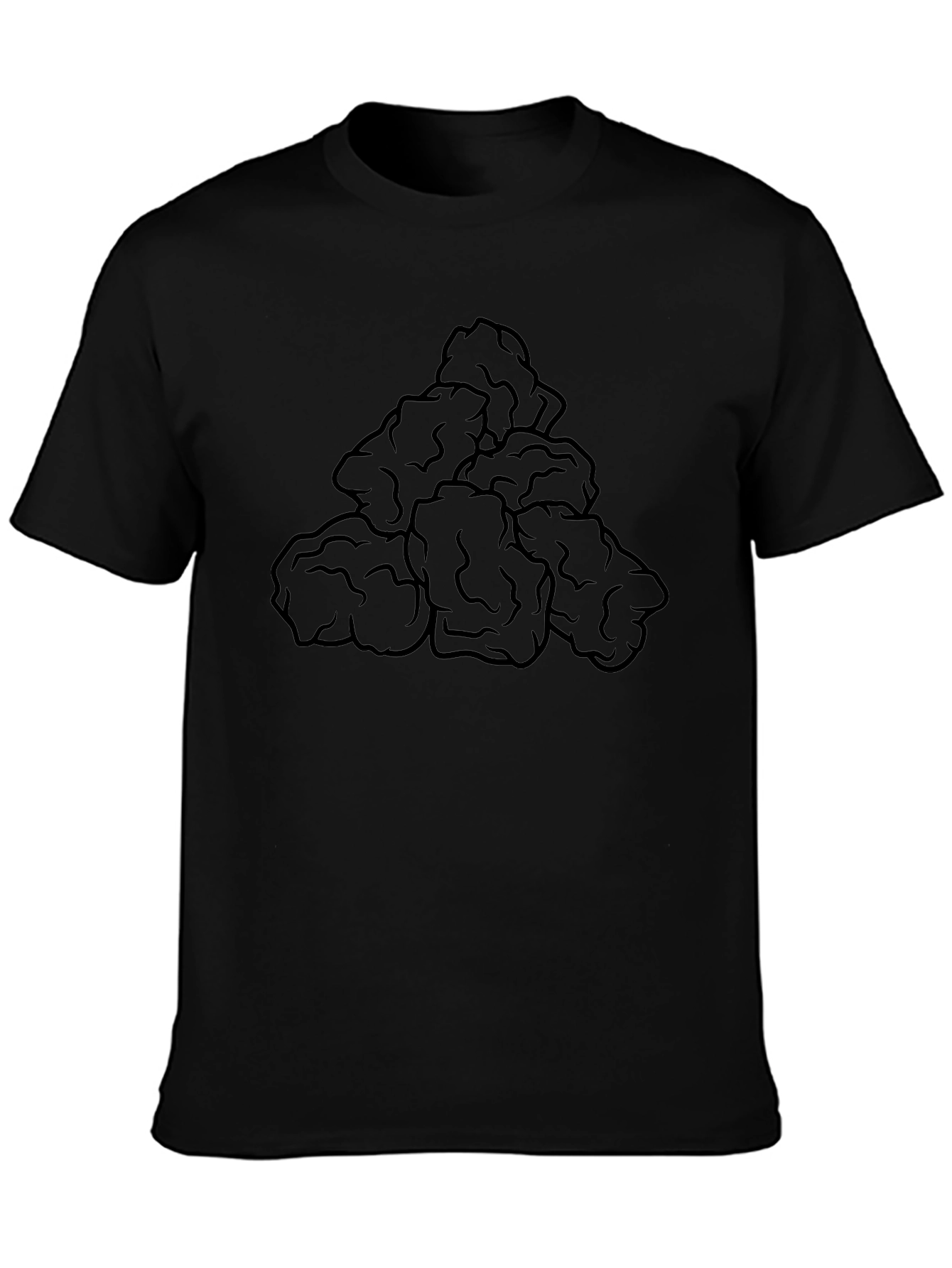 Chicken Nuggets T-Shirt - Black Cotton Tee