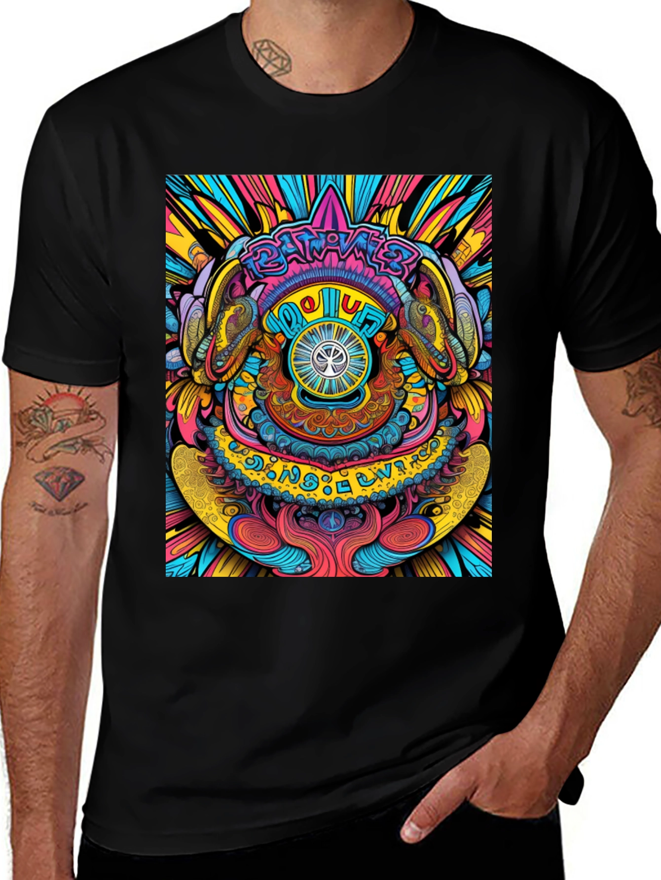 Psychedelic Vision T-Shirt - Vibrant Graphic Tee