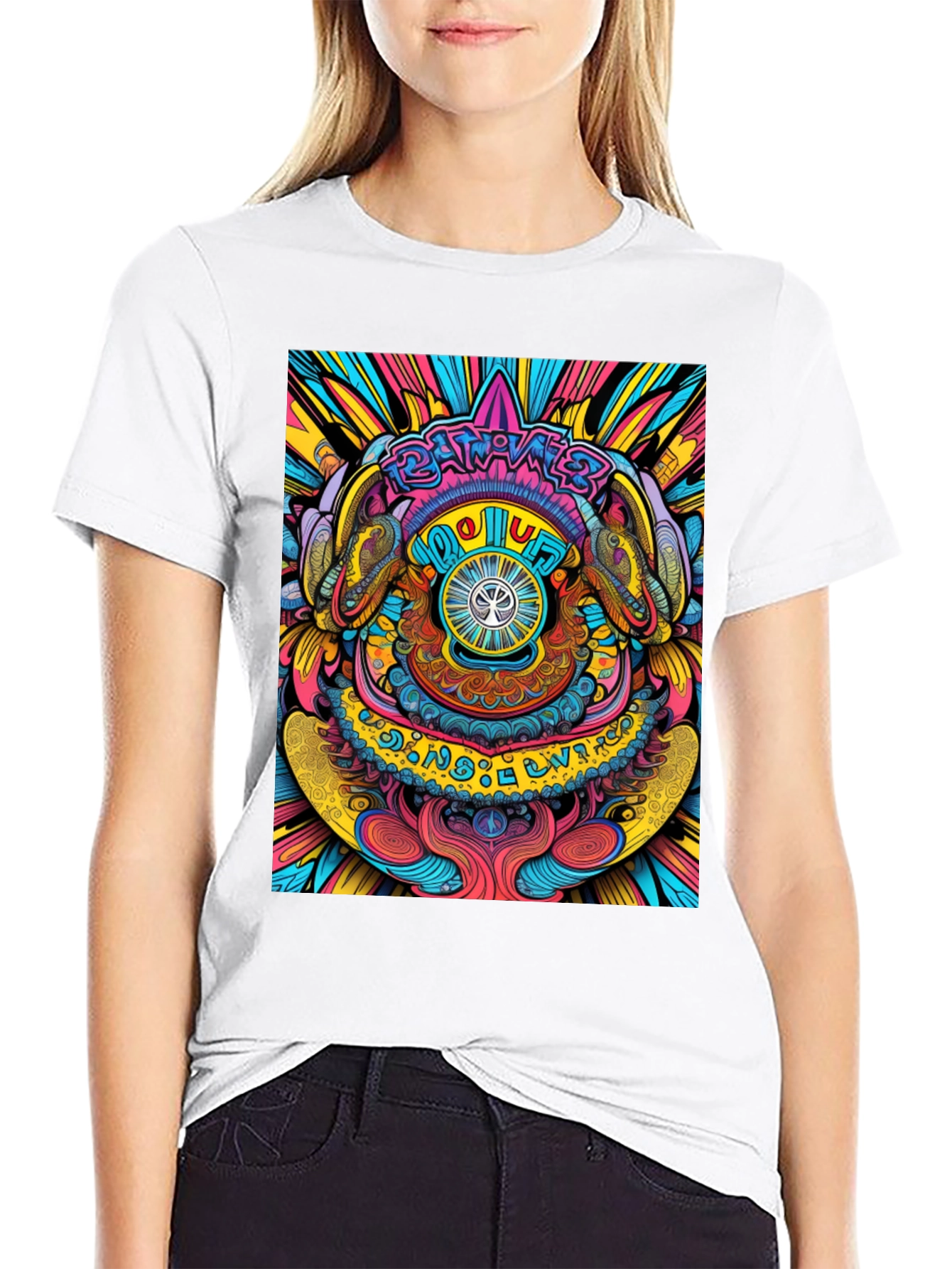 Psychedelic Vision T-Shirt - Vibrant Graphic Tee