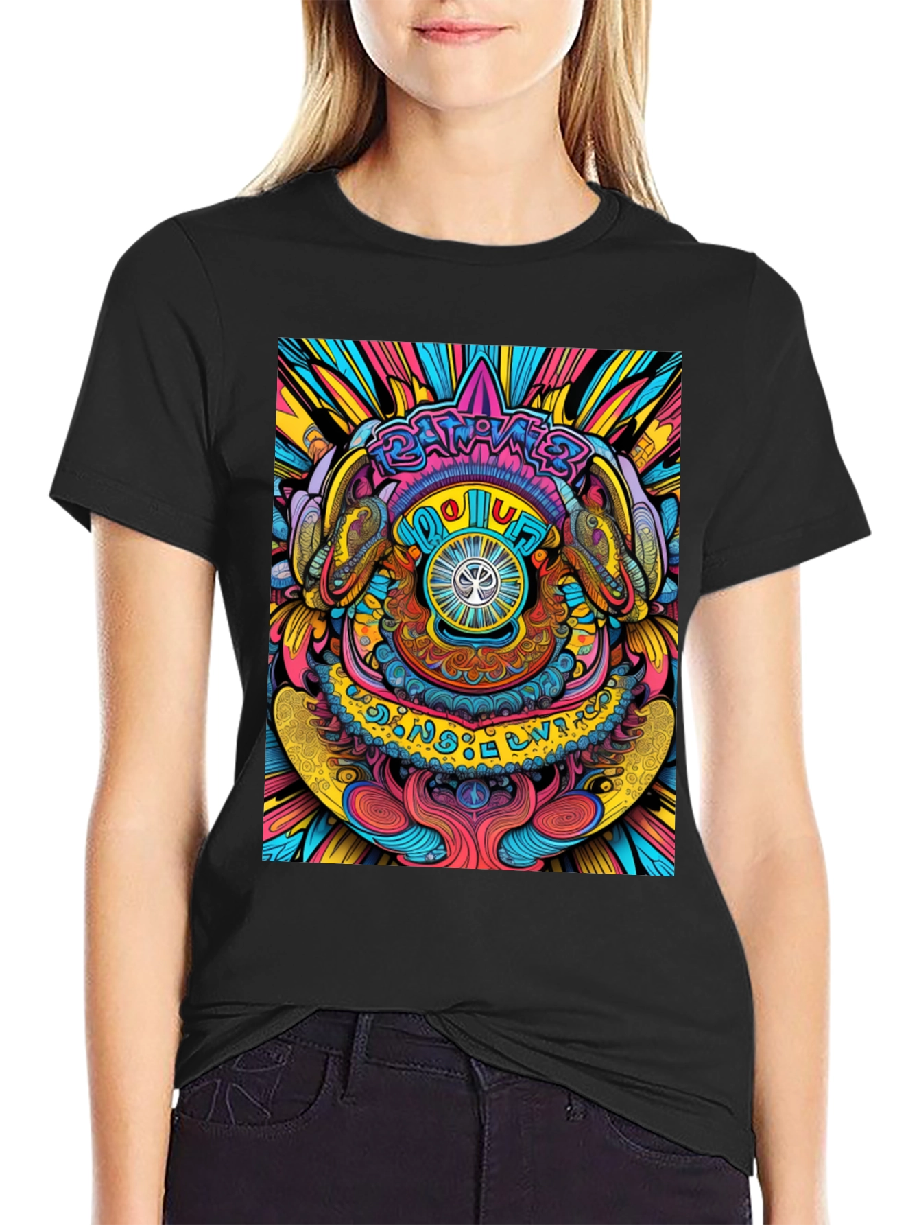Psychedelic Vision T-Shirt - Vibrant Graphic Tee