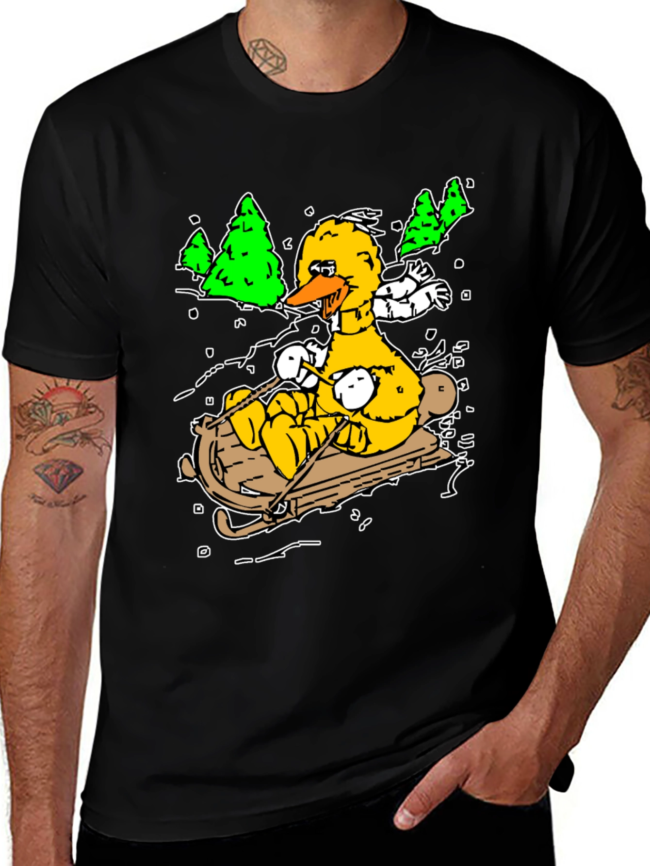 Big Bird Sledding T-Shirt