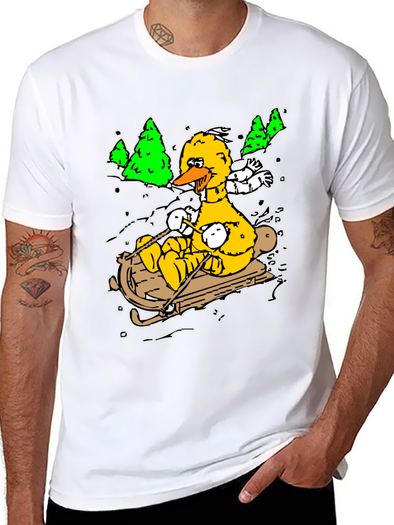 Big Bird Sledding T-Shirt