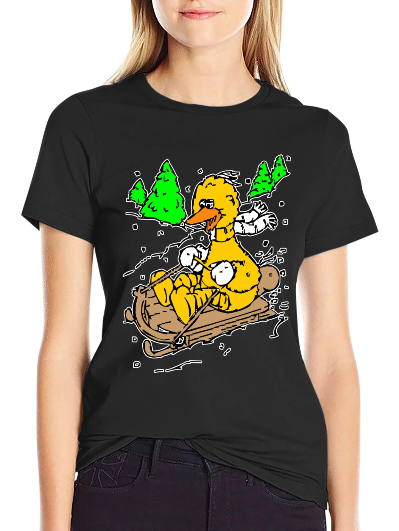 Big Bird Sledding T-Shirt