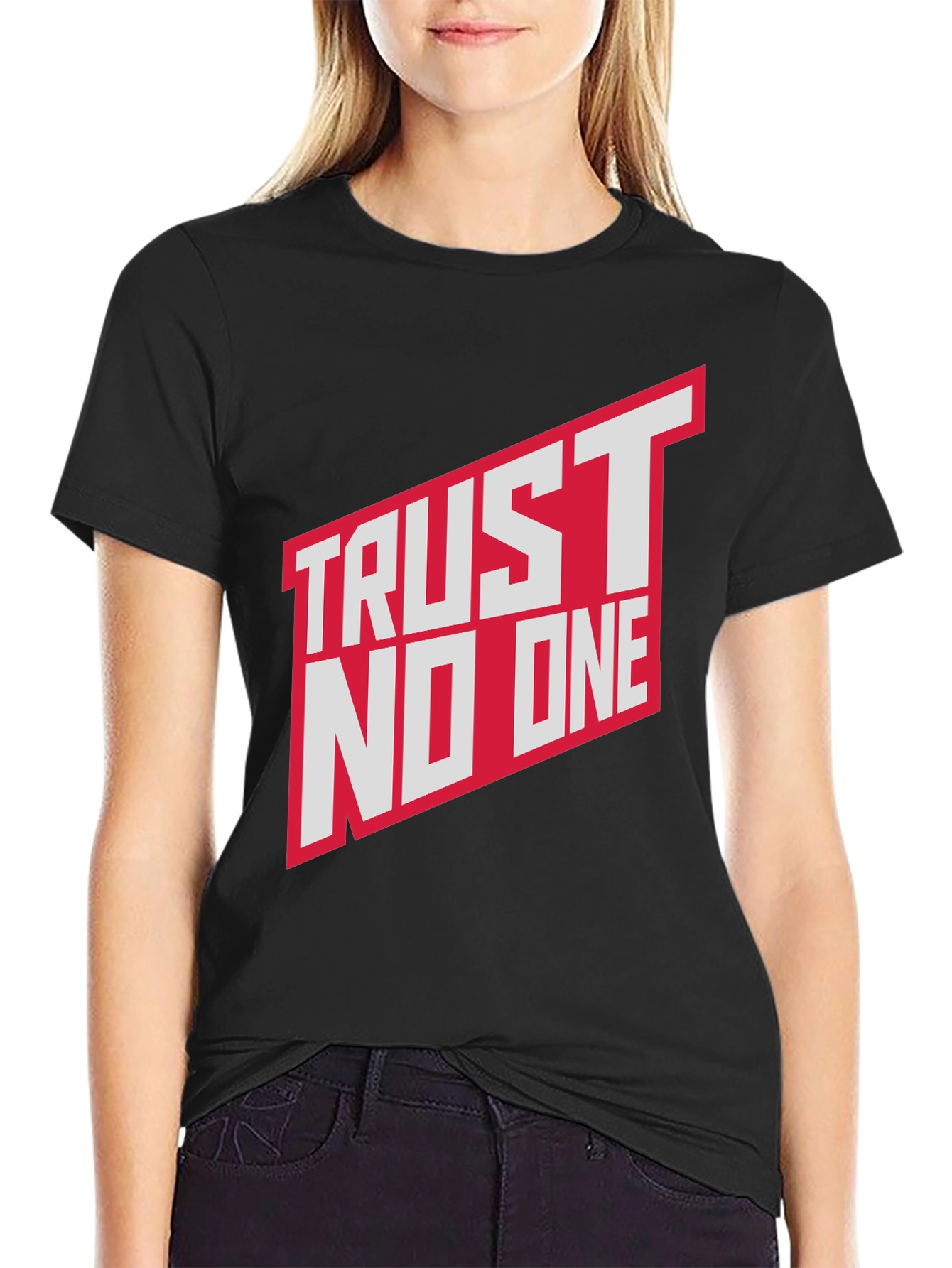 Trust No One Graphic T-Shirt - Bold Statement Tee