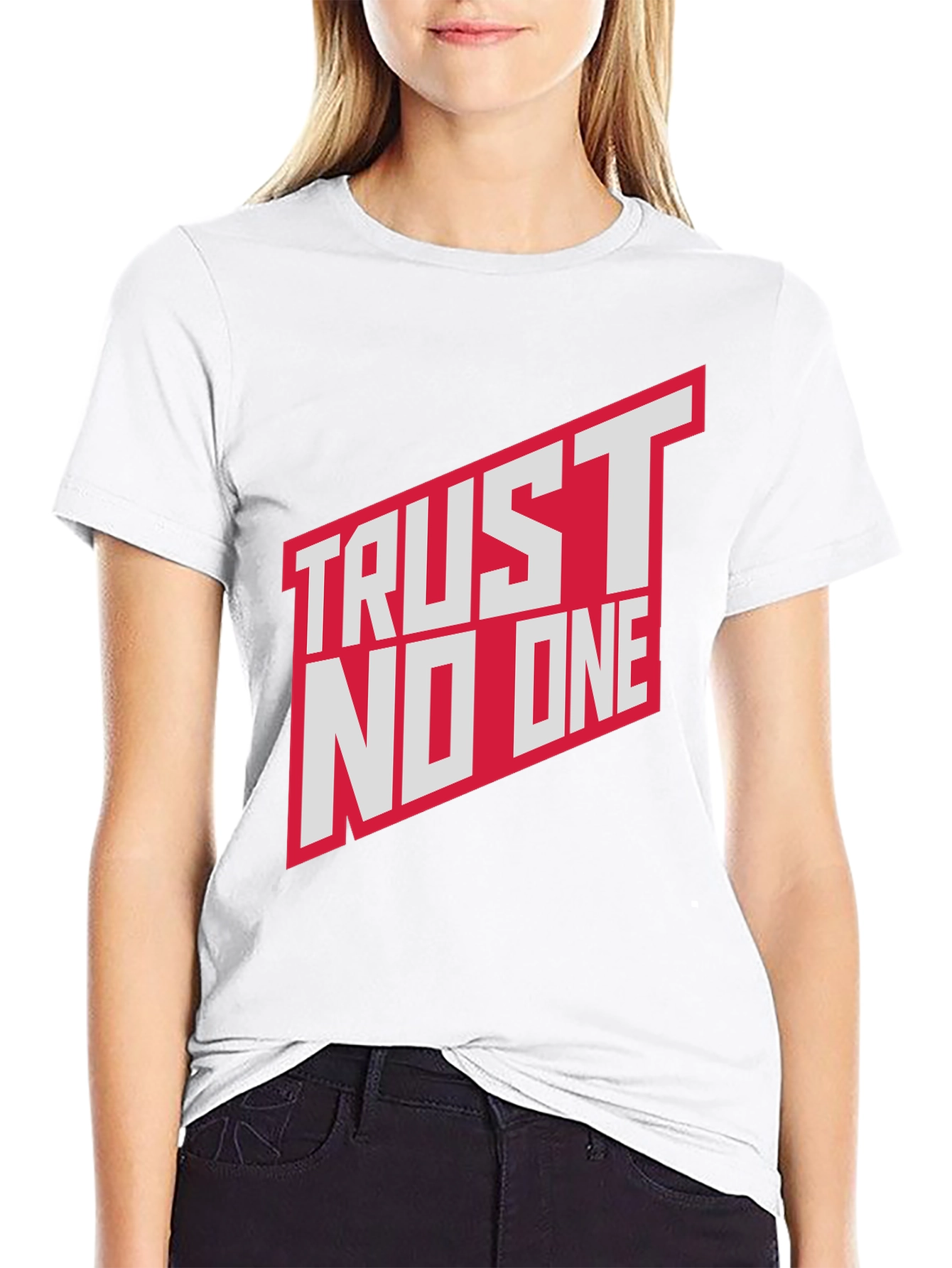 Trust No One Graphic T-Shirt - Bold Statement Tee